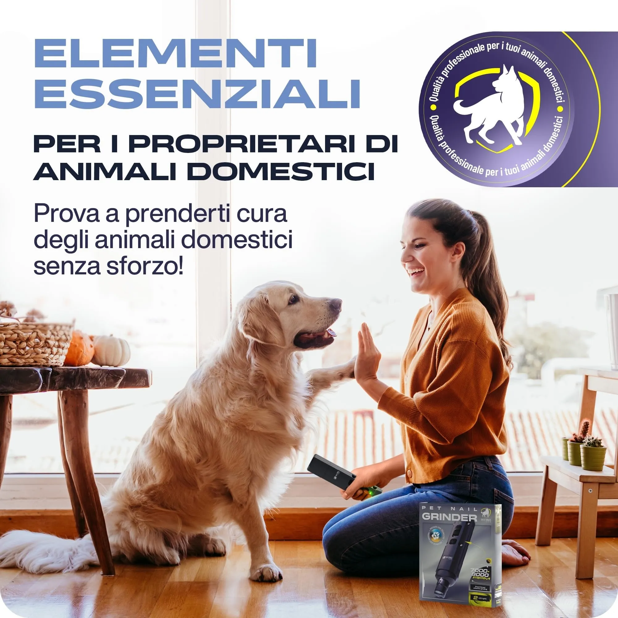 PETPROVED Tagliaunghie Elettrico per Cani, Silenzioso, Viola - immagine 9