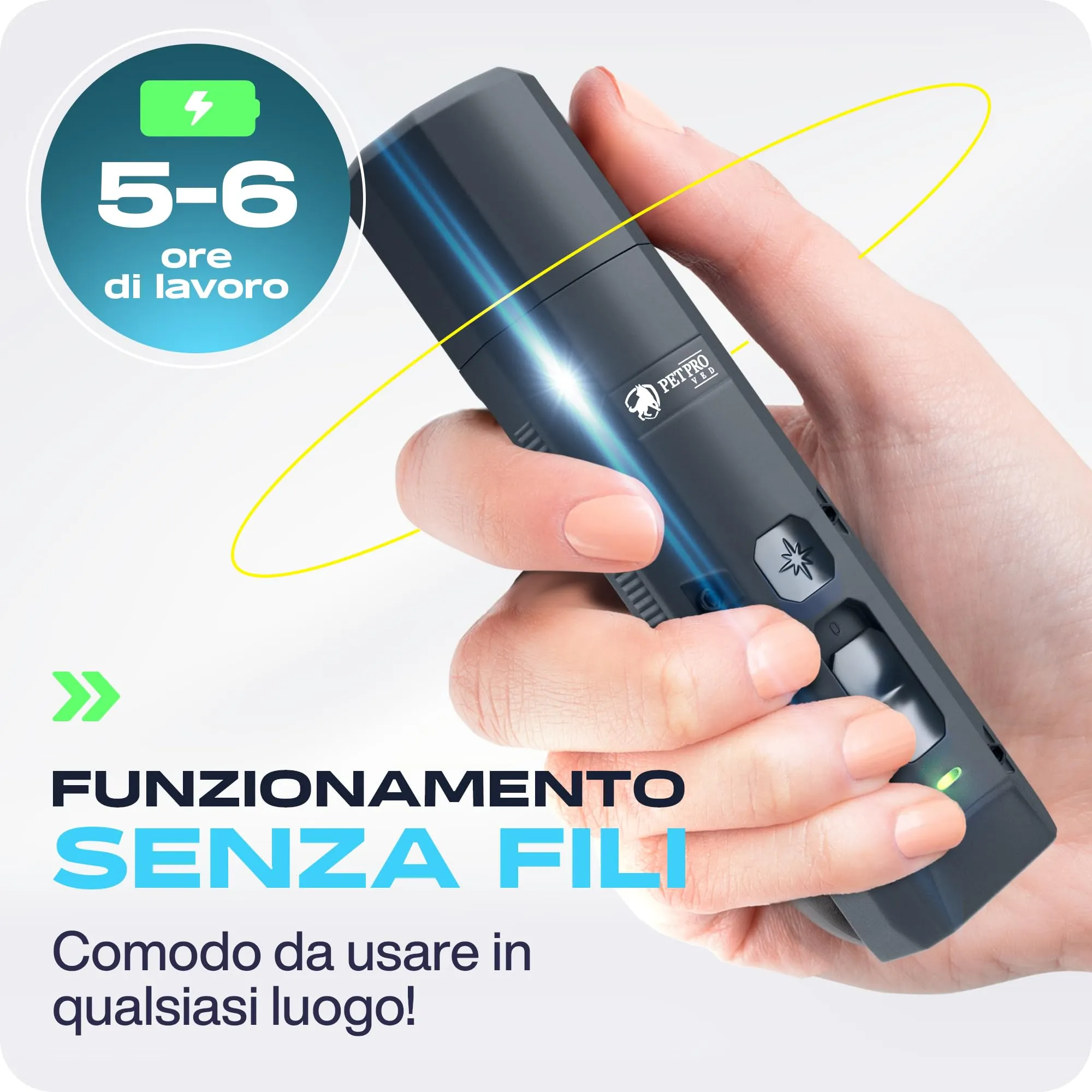 PETPROVED Tagliaunghie Elettrico per Cani, Silenzioso (Grigio) - immagine 5