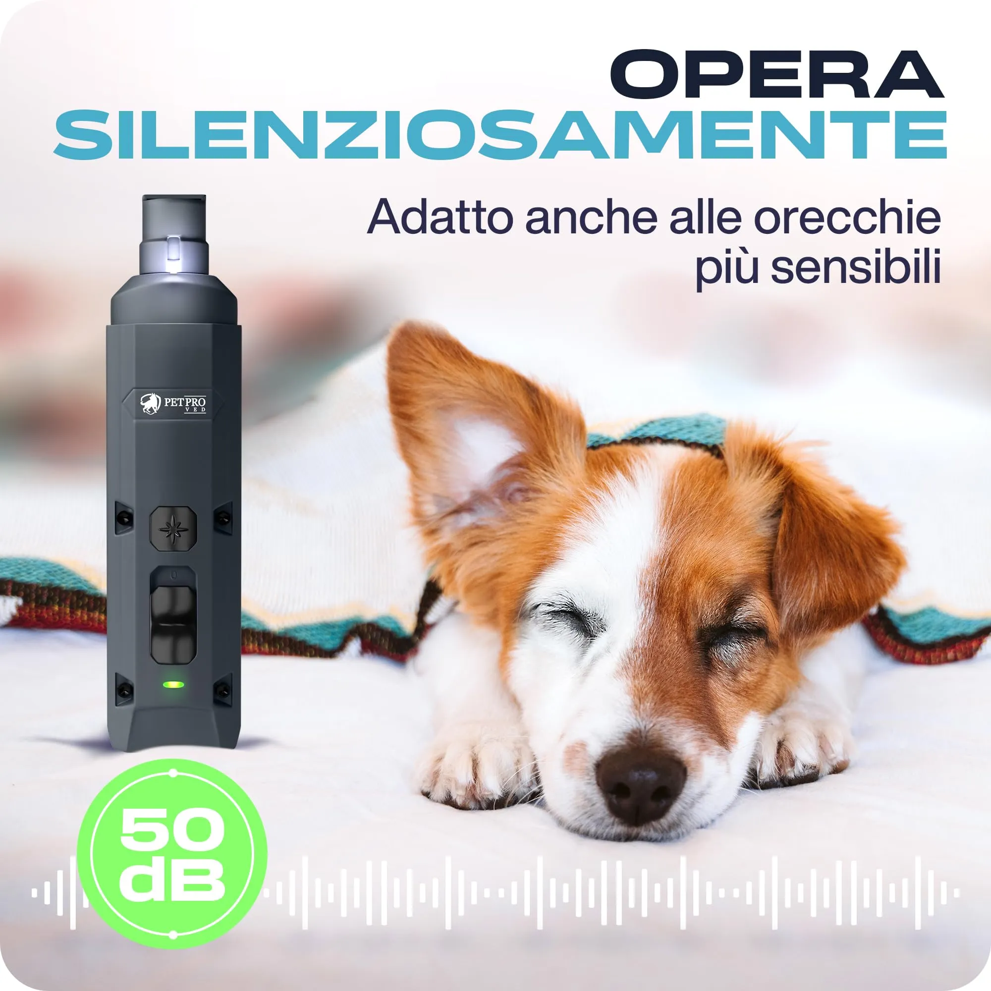 PETPROVED Tagliaunghie Elettrico per Cani, Silenzioso (Grigio) - immagine 7