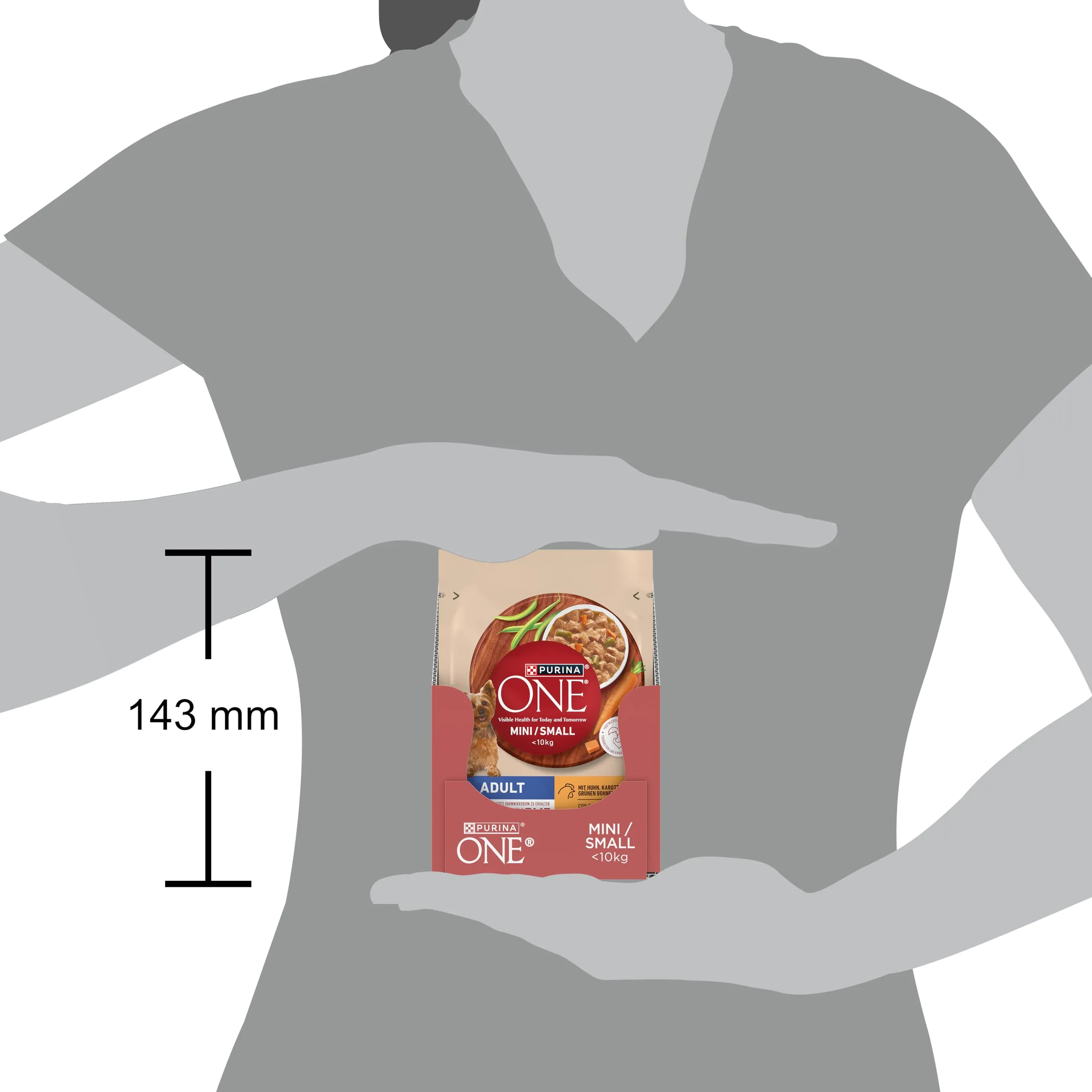 Purina One Small & Mini Cibo Umido per Cani Adulti in Salsa con Pollo, Carote e Fagiolini, 26 x 85g - immagine 4