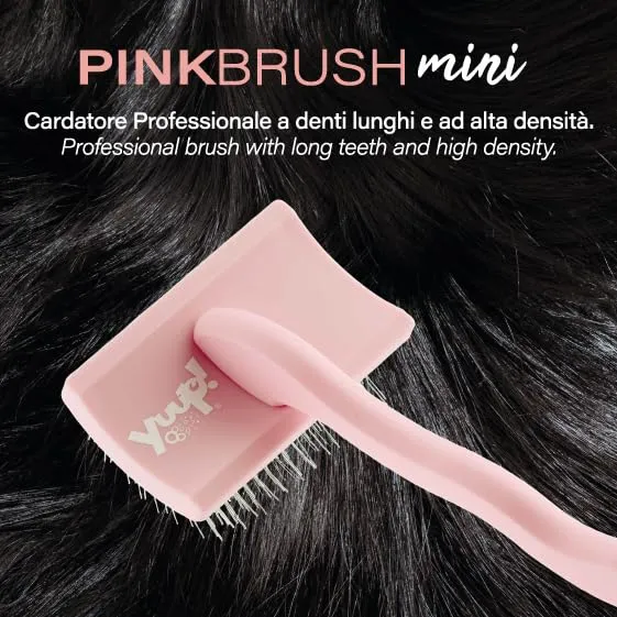 Yuup Pinkbrush Mini - Cardatore professionale per cani e gatti - immagine 2