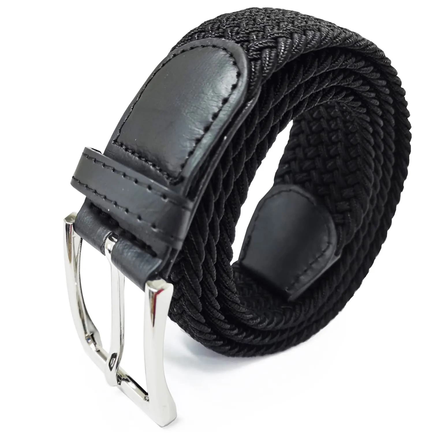 GLAMEXX24 Cintura Elastica in Tessuto Intrecciato Unisex, Regolabile, Mod.18001 - immagine 1