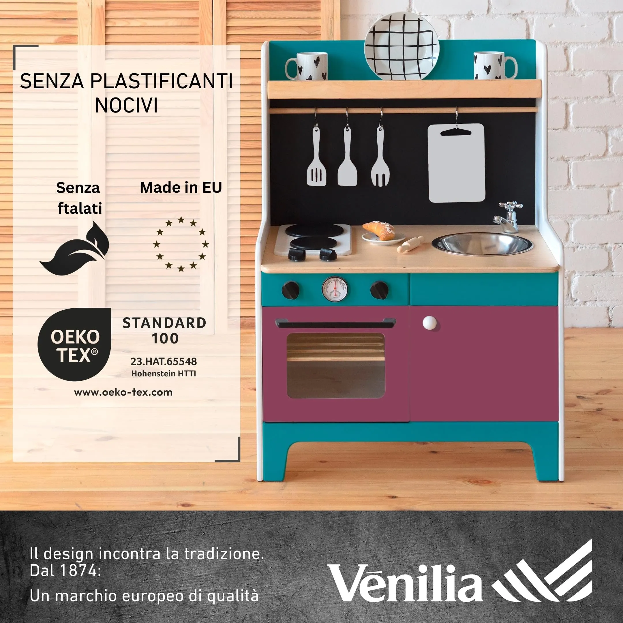 Venilia Pellicola Adesiva per Mobili e Cucina, Viola, 67,5cm x 2m, PVC senza ftalati - immagine 5