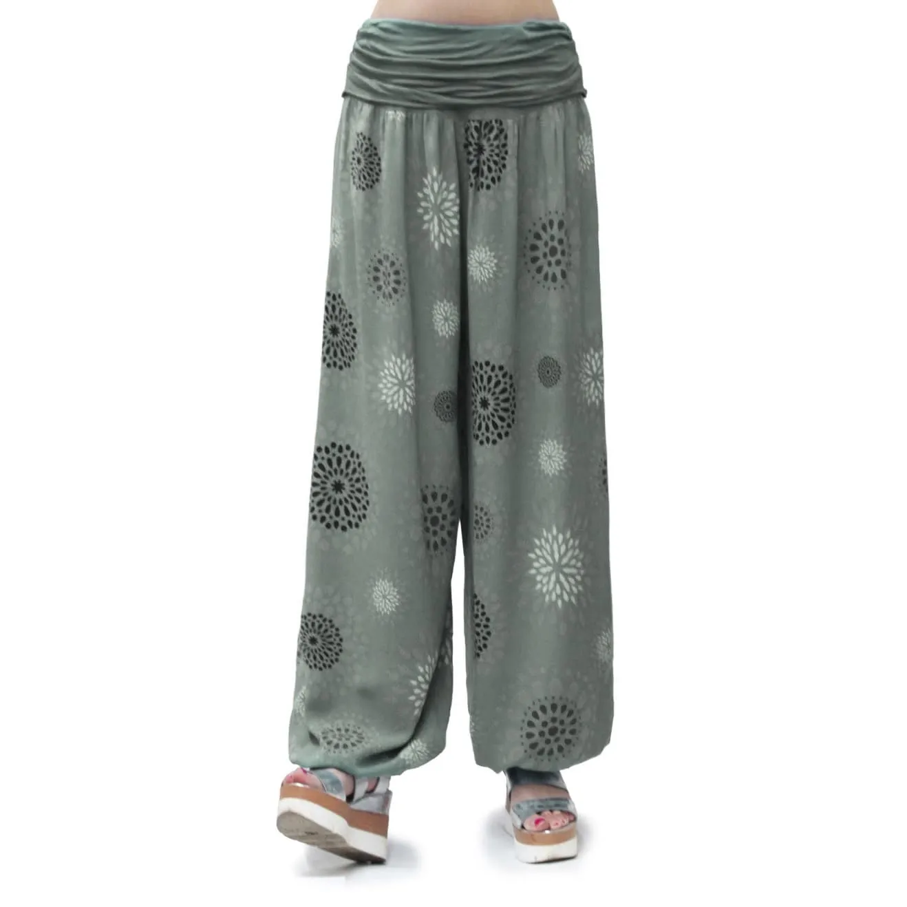 GLAMEXX24 Pantaloni Harem Donna, Larga Casual per Yoga con Tasche, Estivi Leggeri per Jogging, Danza e Pilates - immagine 1