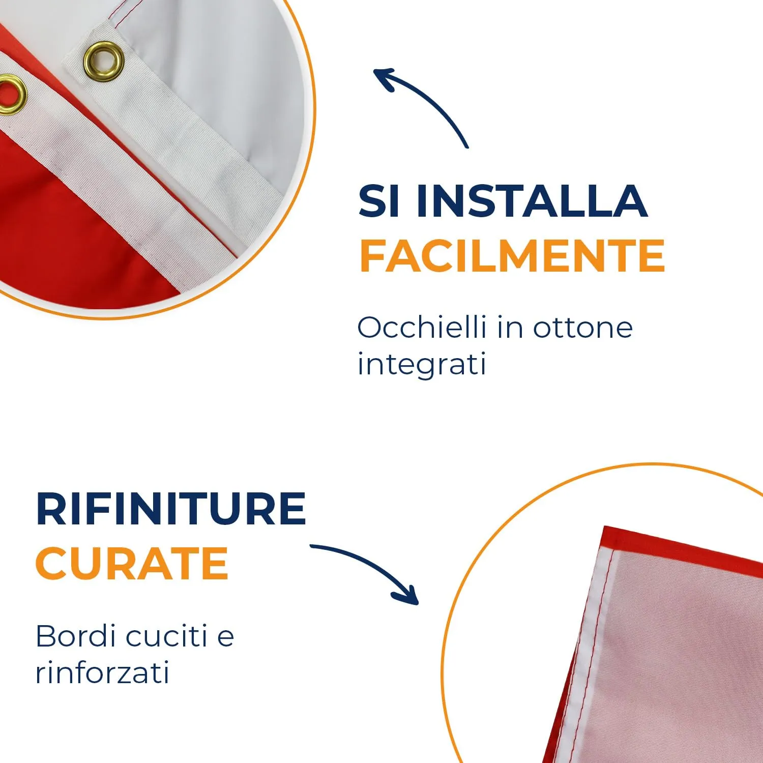 AZ FLAG Bandiera Polonia con aquila 150x90 cm 2 Occhielli - immagine 4