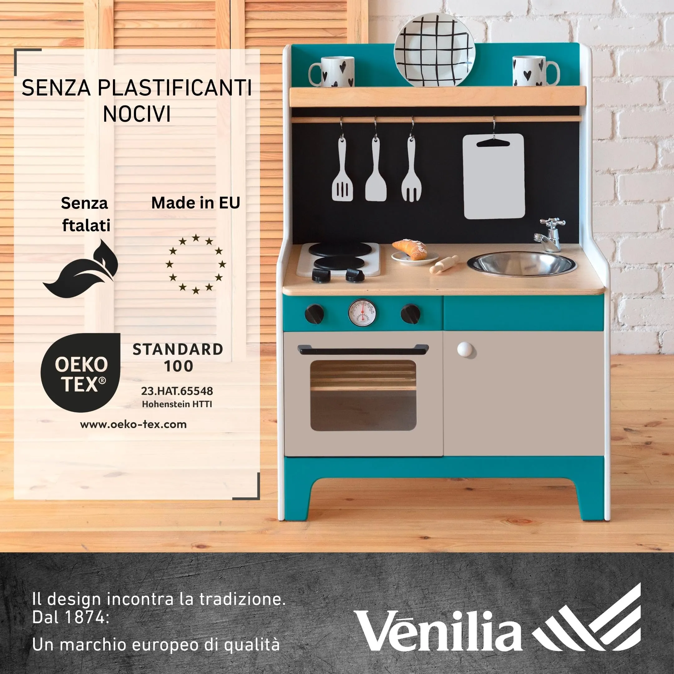 Venilia Pellicola Adesiva, Taupe Beige Sabbia, 45cm x 2m, 160μ, PVC senza ftalati - immagine 5
