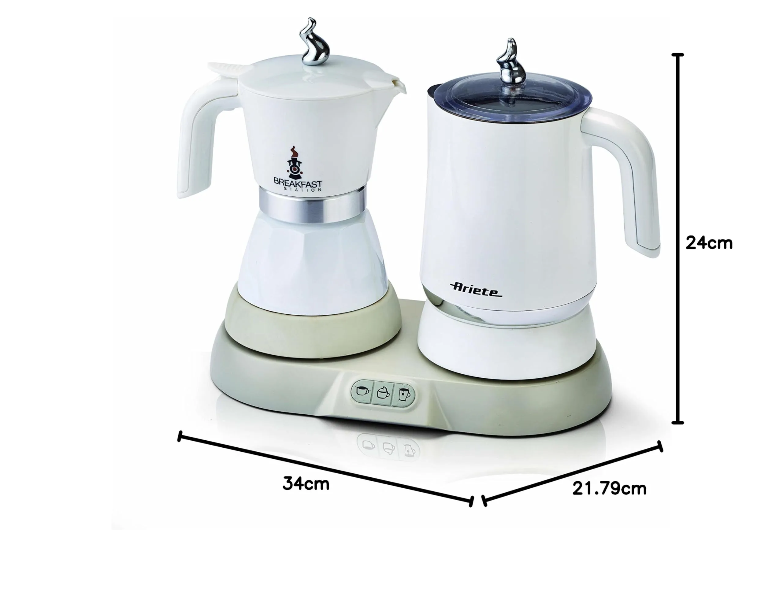 Ariete 1344 Breakfast Station, Bianco, 4 Tazze - immagine 6