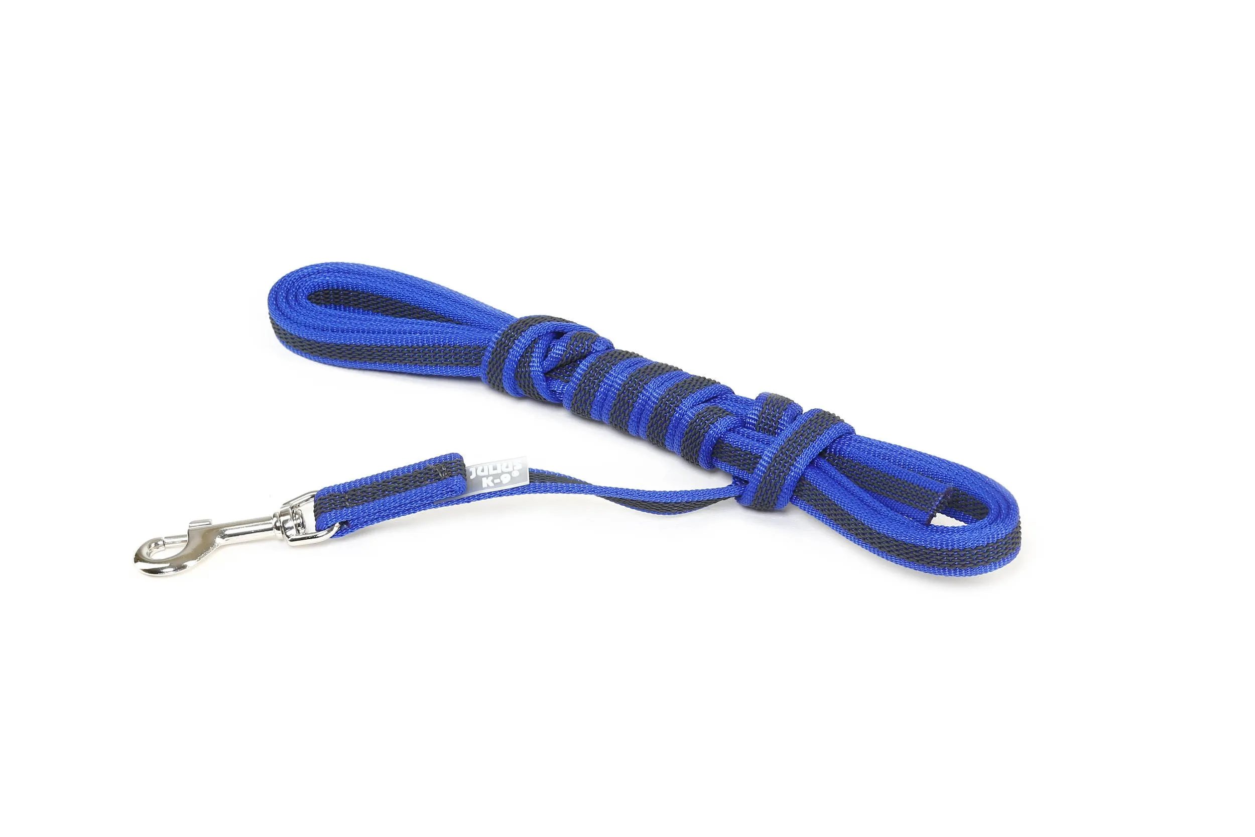 Julius-K9 Color & Gray Super Presa Guinzaglio Senza Manico, 14 mm x 3 m, Blu - immagine 2