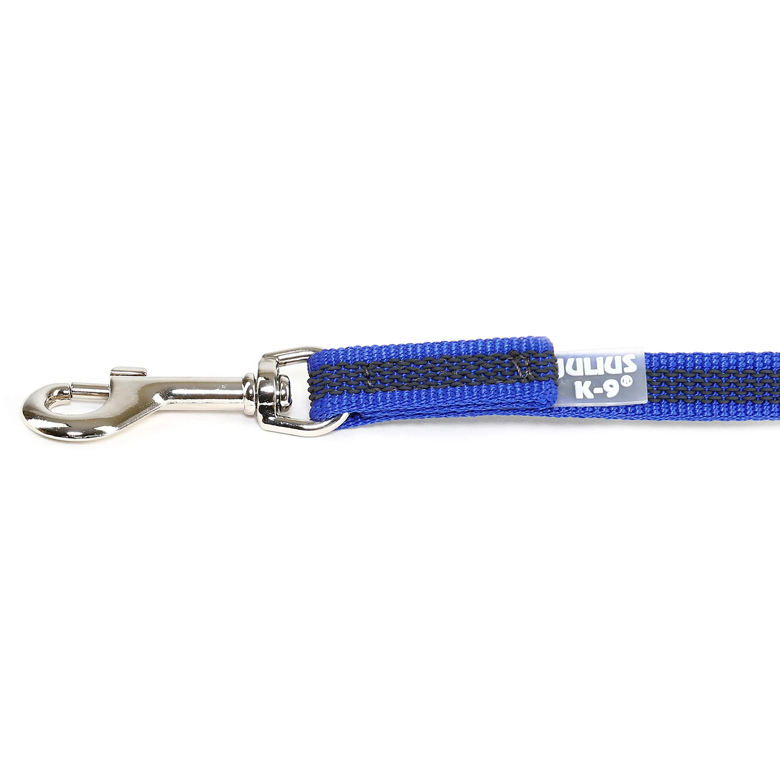 Julius-K9 Color & Gray Super Presa Guinzaglio Senza Manico, 14 mm x 3 m, Blu - immagine 5