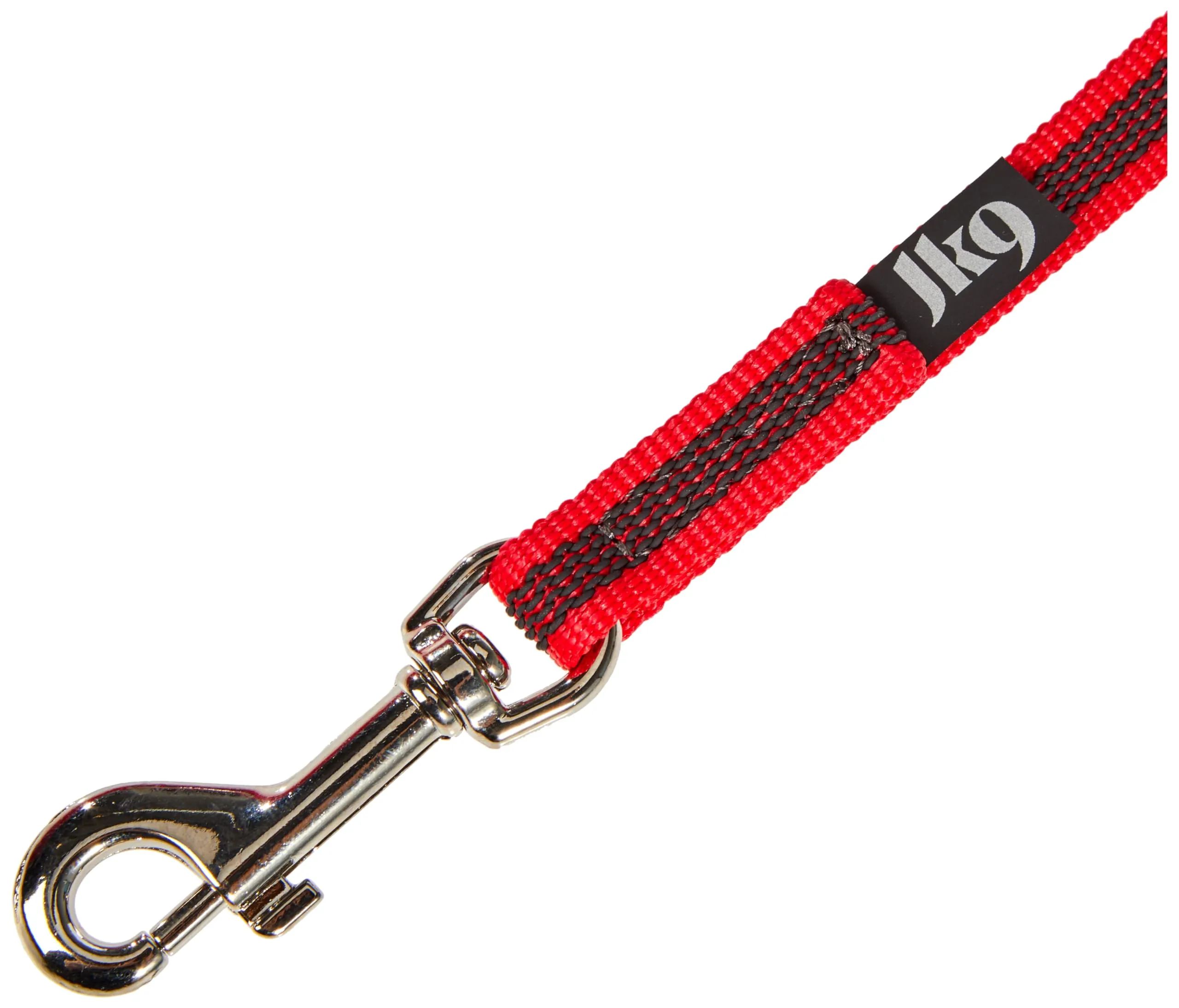 Julius-K9 Color & Gray Super Presa Guinzaglio con Manico, 14 mm x 10 m, Rosso - immagine 3