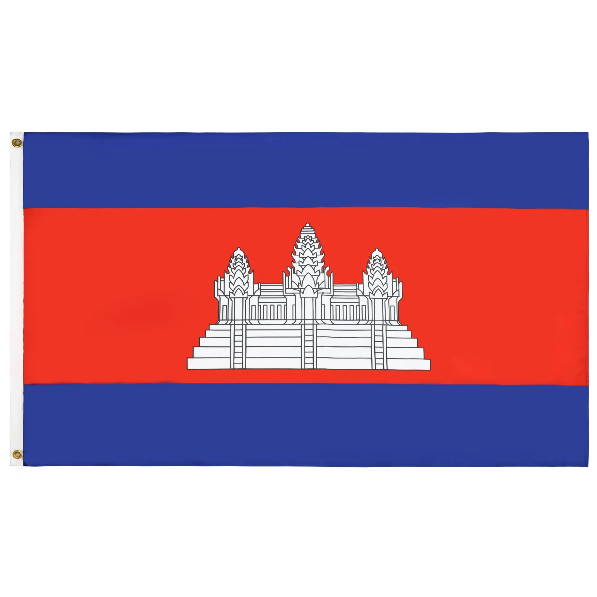 AZ FLAG Bandiera Cambogia 250x150 cm Poliestere 100D con 2 Occhielli - immagine 1