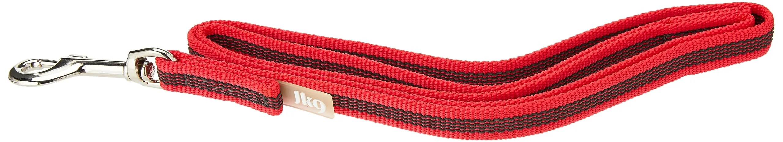 Julius-K9 Color & Gray Super Presa Guinzaglio Con Manico, 14 mm x 1 m, Rosso - immagine 1
