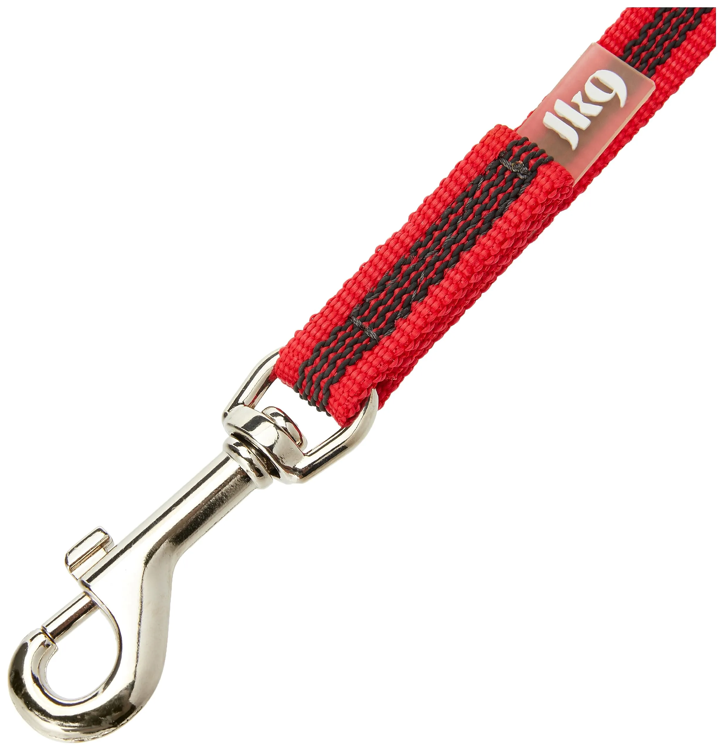 Julius-K9 Color & Gray Super Presa Guinzaglio Con Manico, 14 mm x 1 m, Rosso - immagine 2