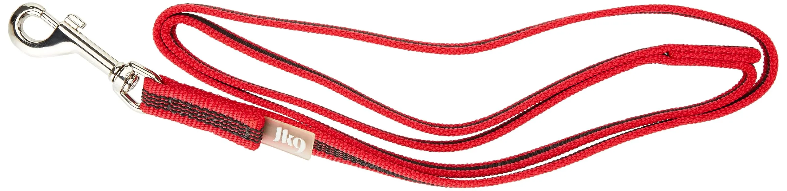 Julius-K9 Color & Gray Super Presa Guinzaglio Con Manico, 14 mm x 1 m, Rosso - immagine 4