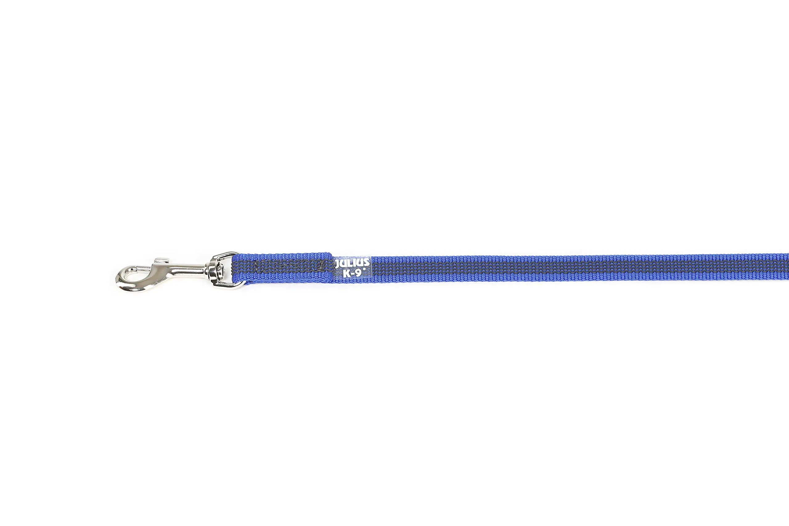 Julius-K9 Color & Gray Super Presa Guinzaglio Con Manico, 14 mm x 2 m, Blu - immagine 3