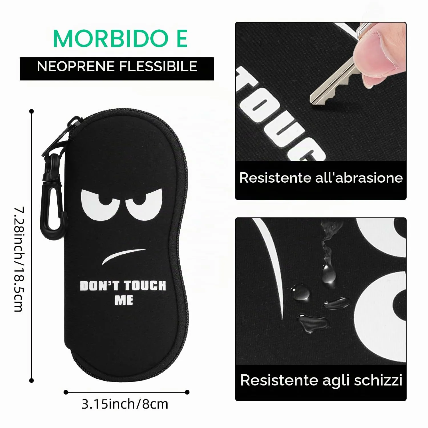 MoKo Don't Touch Me Custodia per occhiali da sole in neoprene - immagine 2