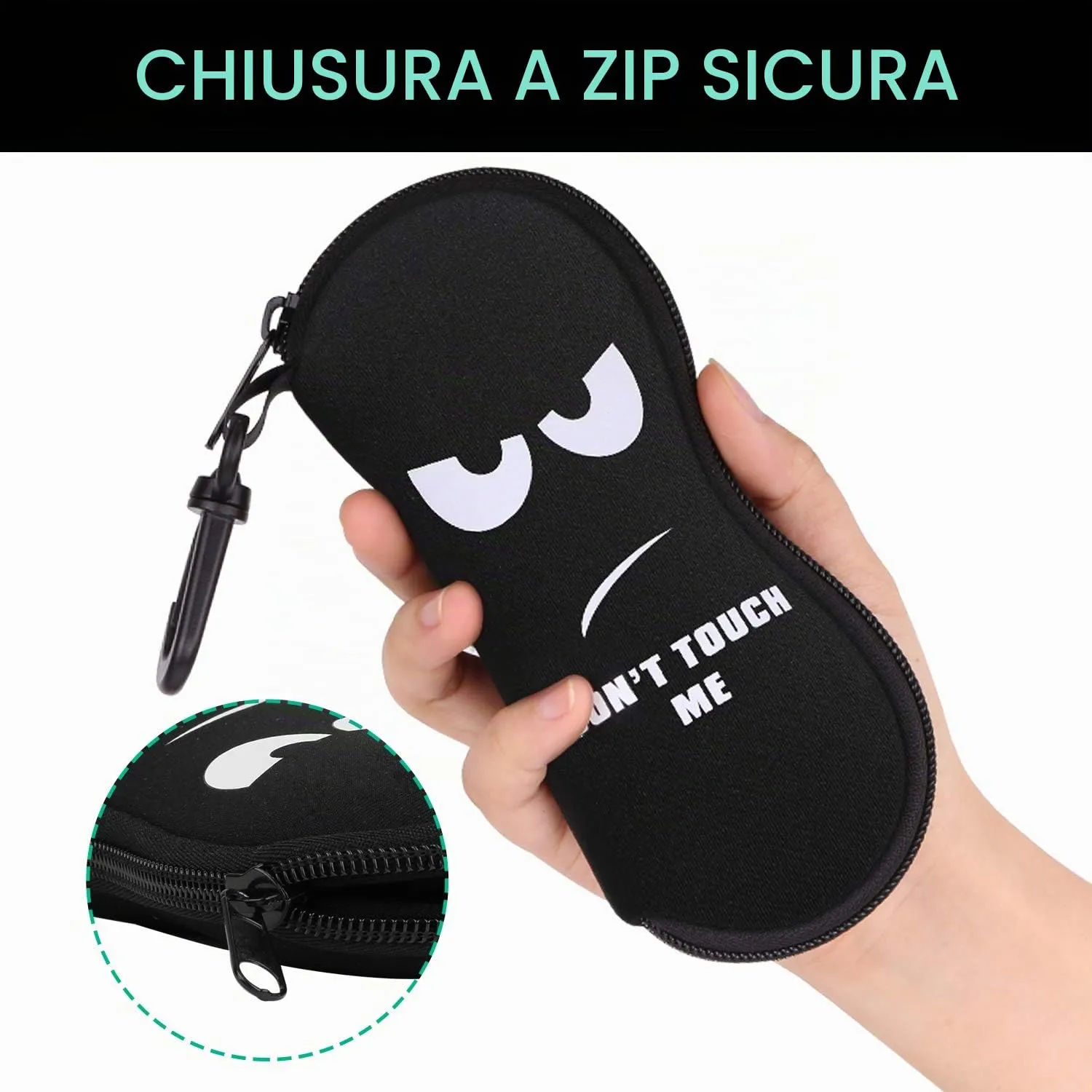 MoKo Don't Touch Me Custodia per occhiali da sole in neoprene - immagine 5