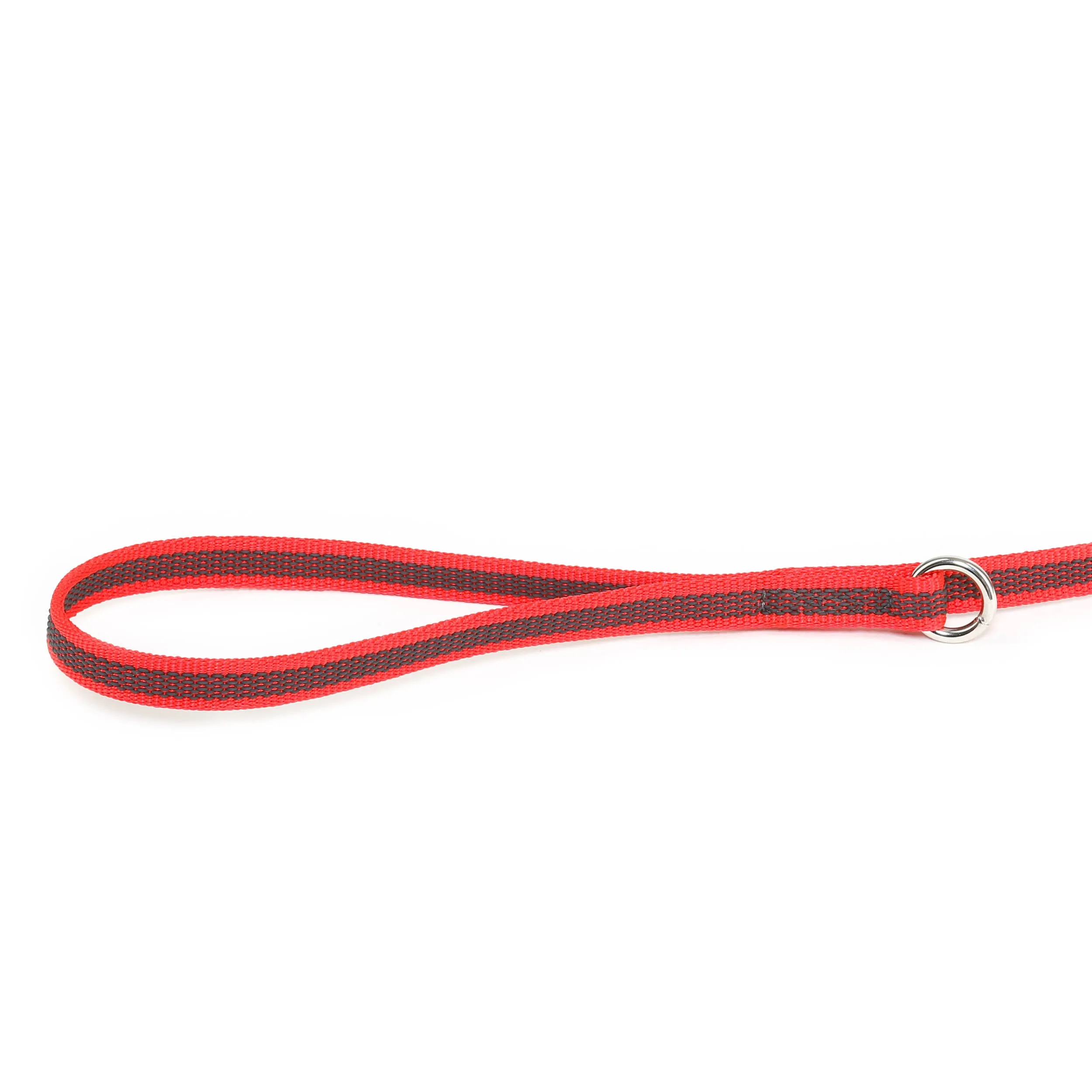 Julius-K9 Color & Gray Super Presa Guinzaglio Con Manico e Anello D, 14 mm x 1.8 m, Rosso - immagine 4