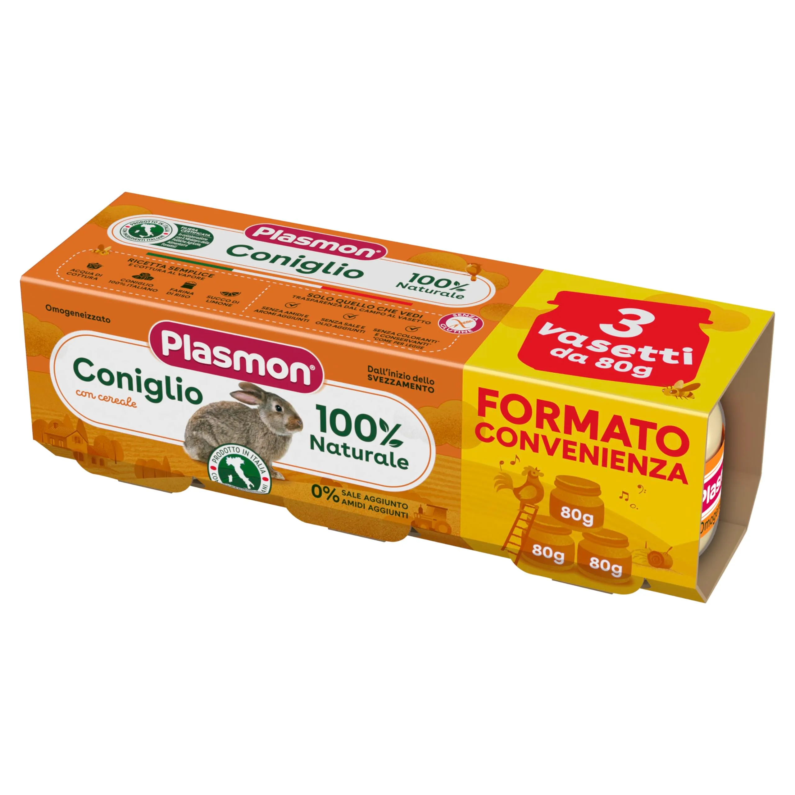 Plasmon Omogeneizzato Coniglio 8x3x80g - immagine 2