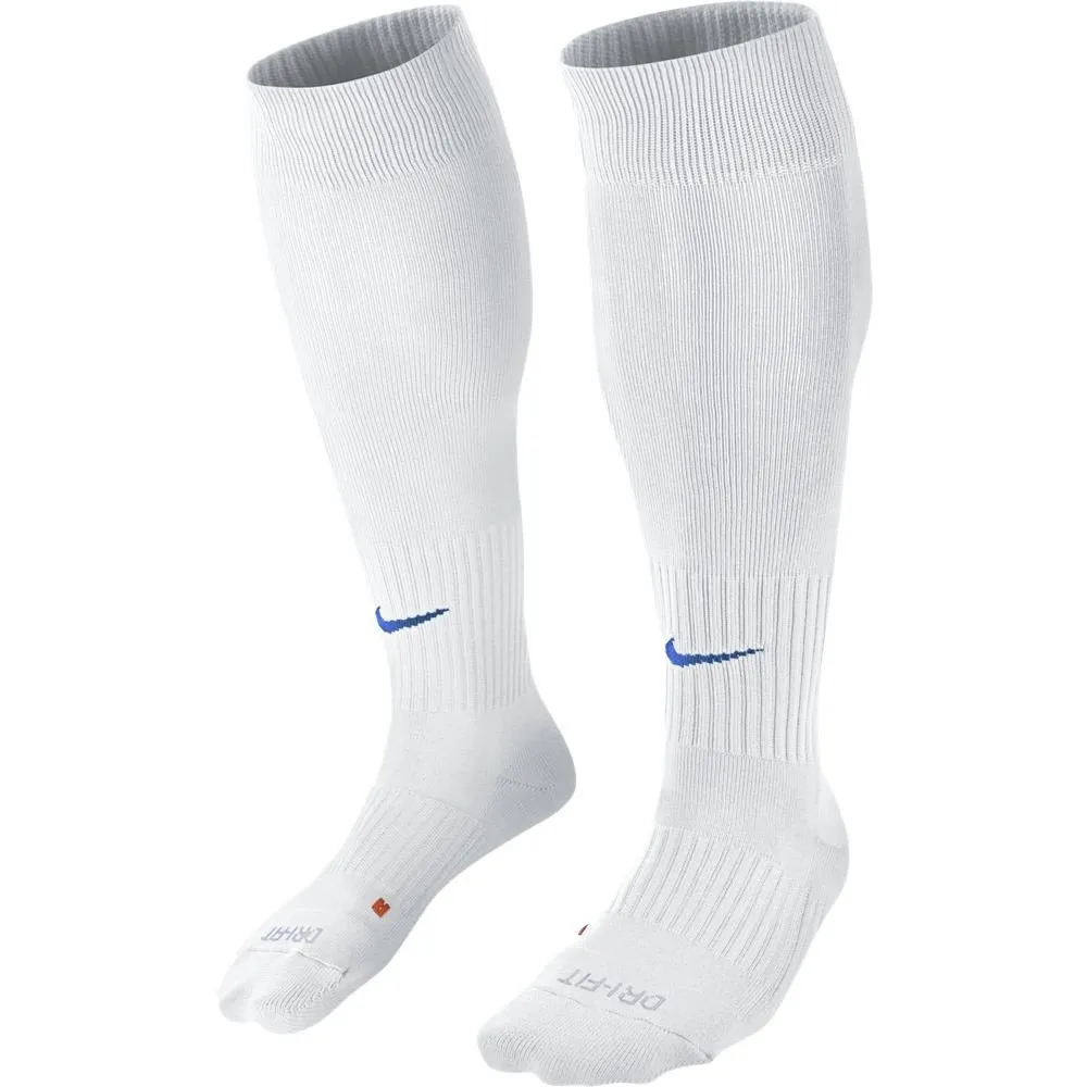 Nike Classic II Cushion Over-The-Calf Football Socks, White/Royal Blue, M - immagine 6