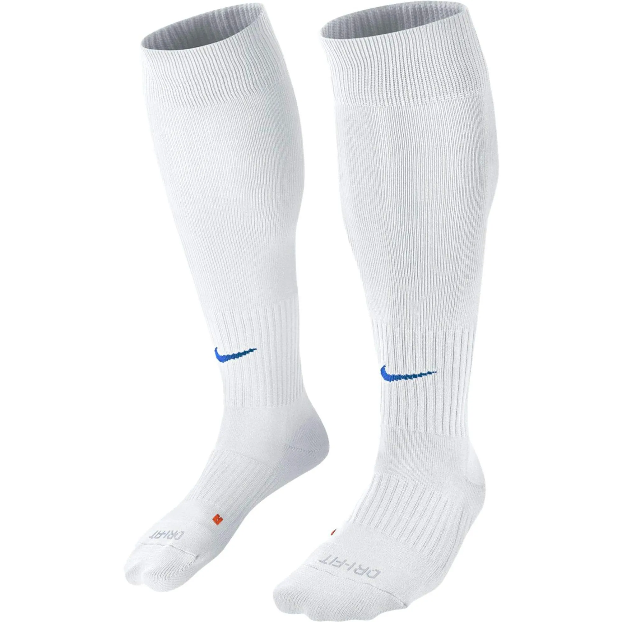 Nike Classic II Cushion Over-The-Calf Football Socks, White/Royal Blue, M - immagine 8