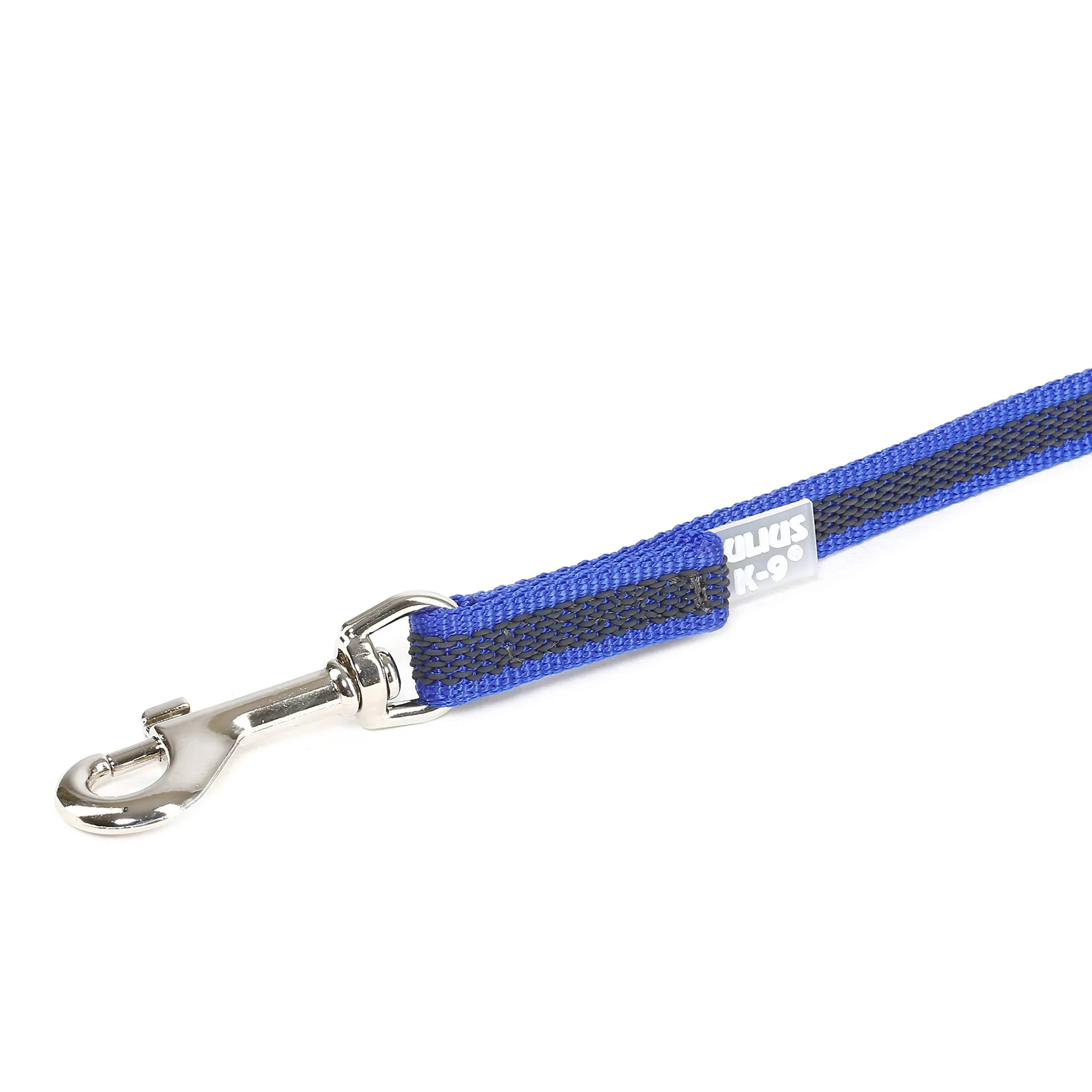 Julius-K9 Color & Gray Super Presa Guinzaglio Senza Manico, 14 mm x 15 m, Blu - immagine 3