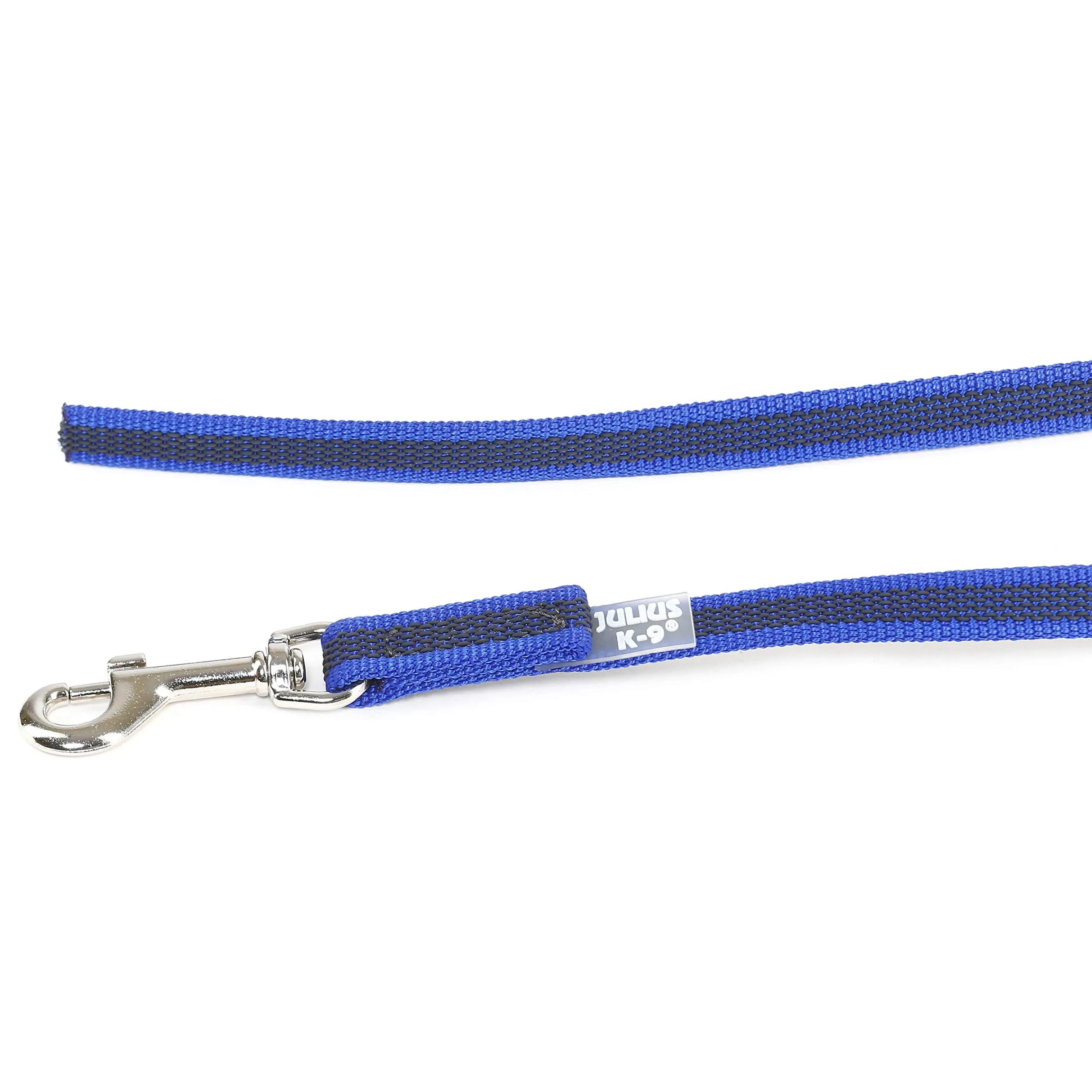 Julius-K9 Color & Gray Super Presa Guinzaglio Senza Manico, 14 mm x 15 m, Blu - immagine 4