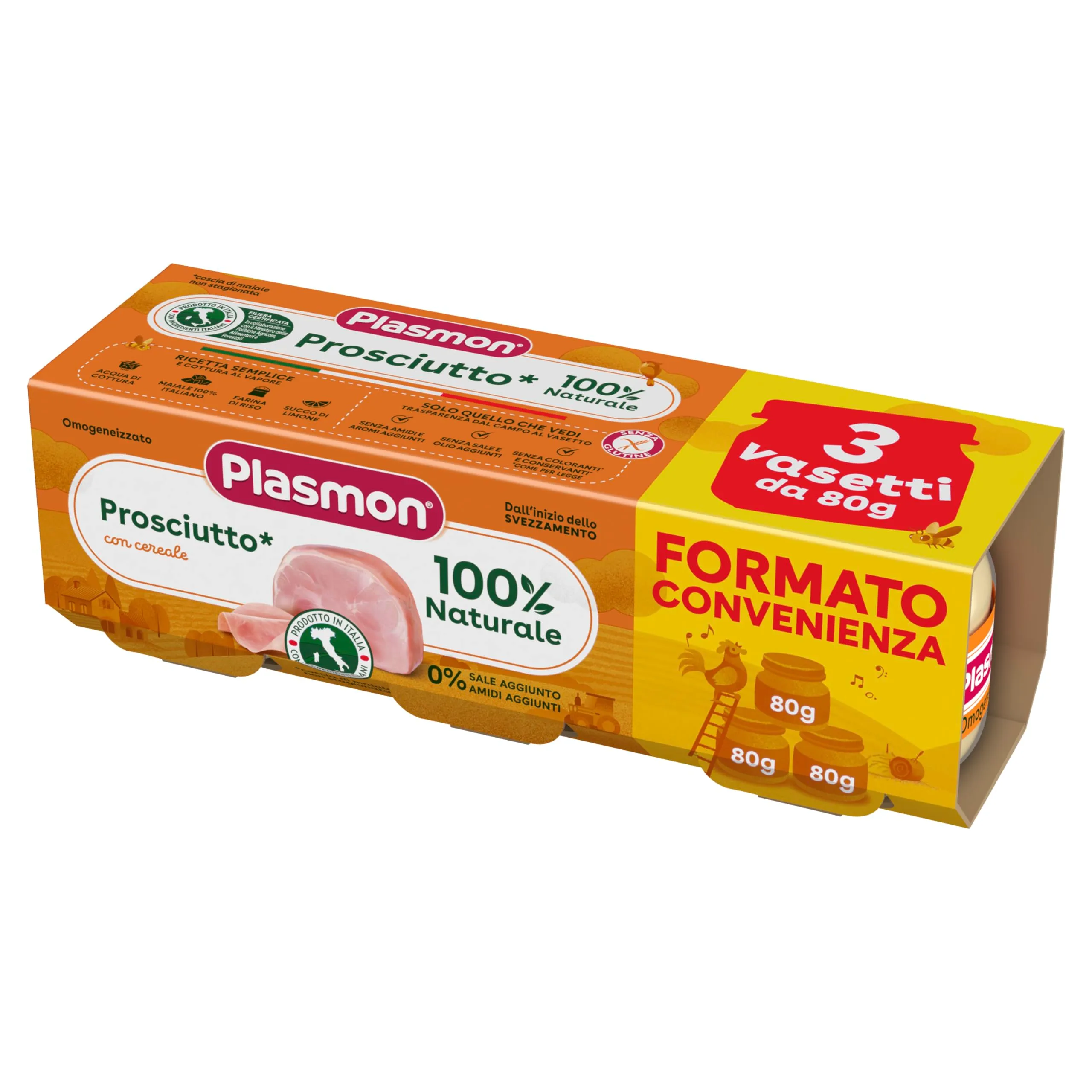Plasmon Omogeneizzato di Prosciutto 24x80g - immagine 2
