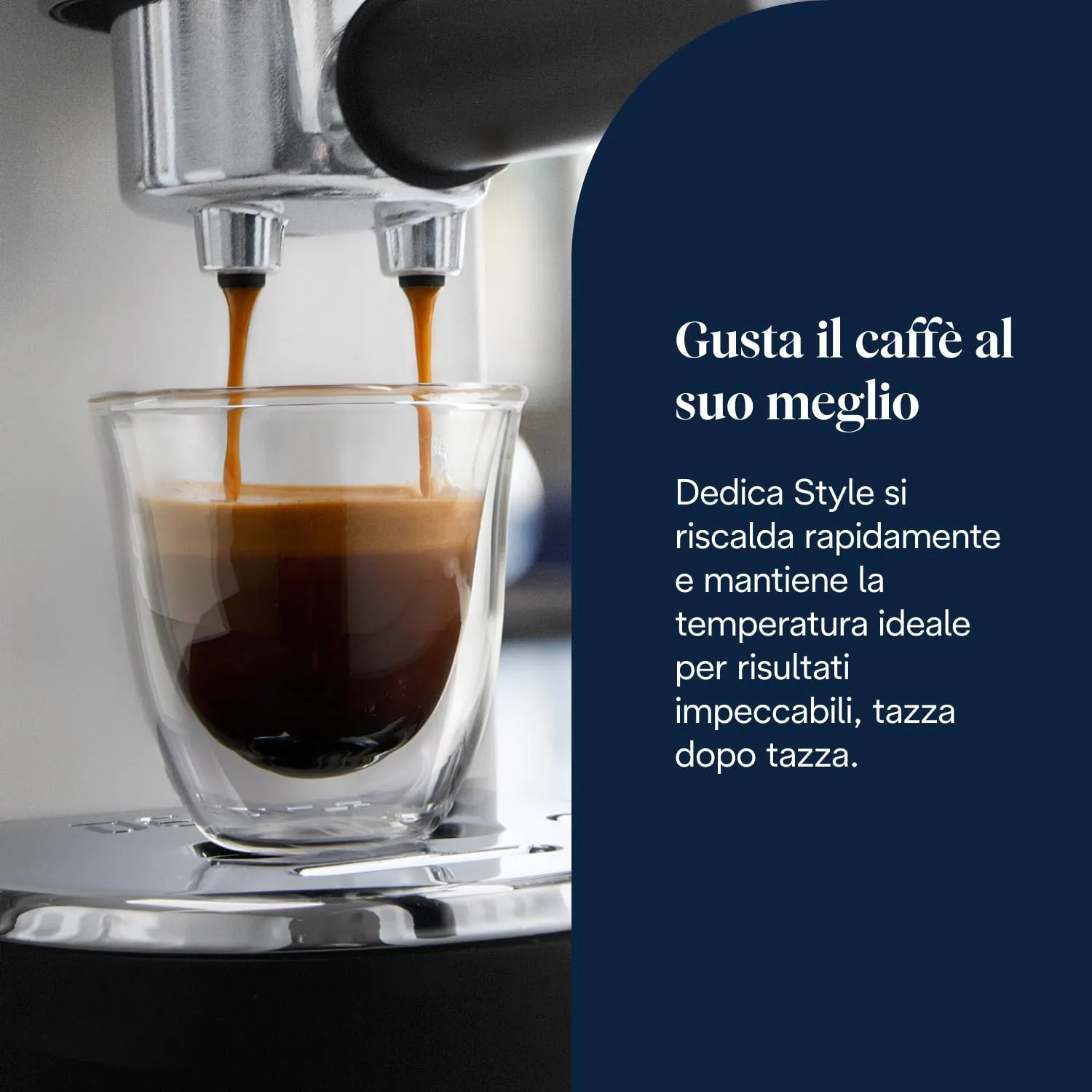 De'Longhi Dedica EC685.W Macchina Caffè Espresso Manuale, Polvere o Cialde E.S.E., Bianco - immagine 3
