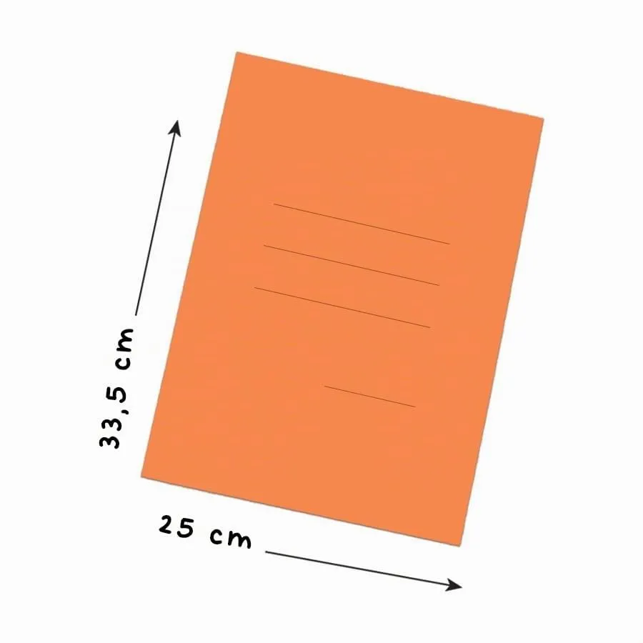 Blasetti Cartelline 3 Lembi in Cartoncino FSC, 25x35 cm, Arancio, 25 Pezzi, 200gr - immagine 5