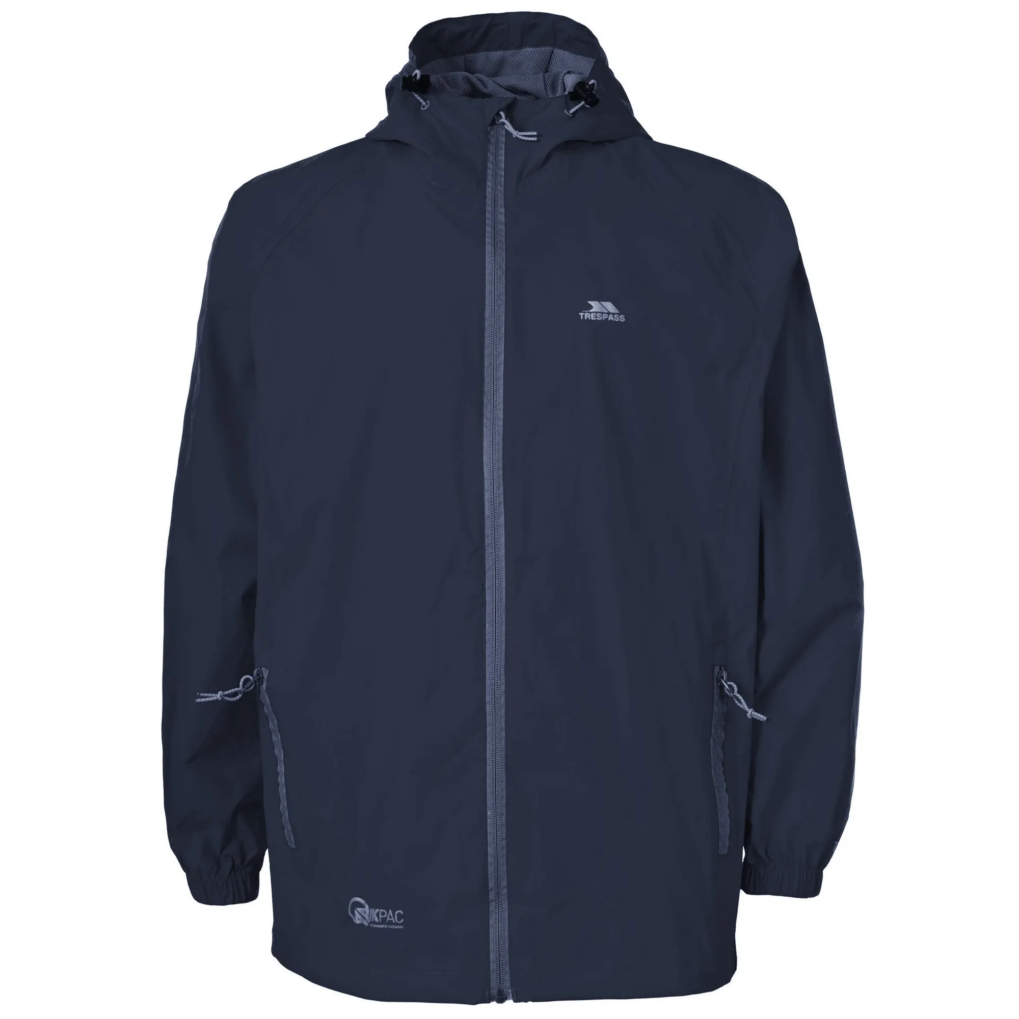 Trespass Giacca Impermeabile Qikpac Unisex Adulti Blu Navy 3XL - immagine 1