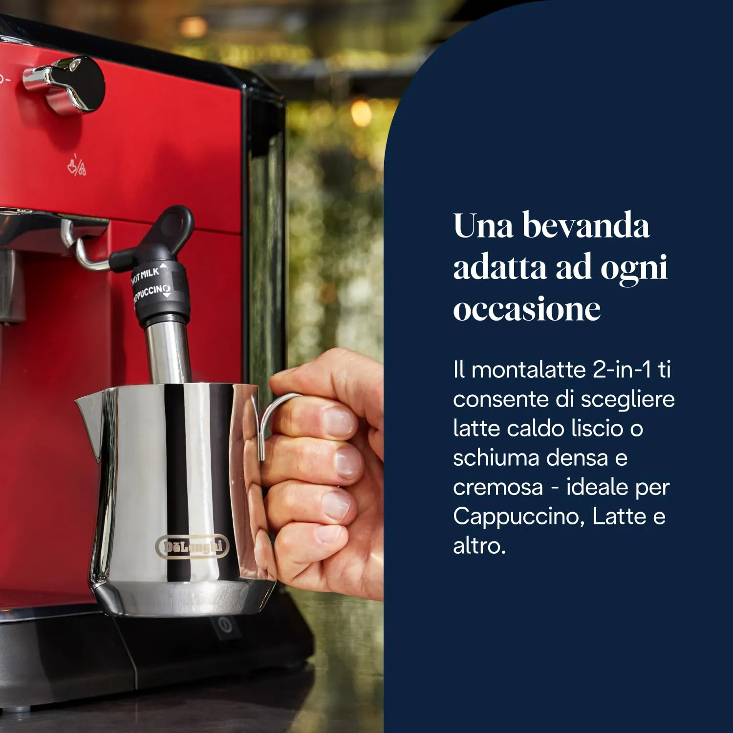 De'Longhi Dedica EC685.R Macchina Caffè Espresso Manuale, Rosso - immagine 6