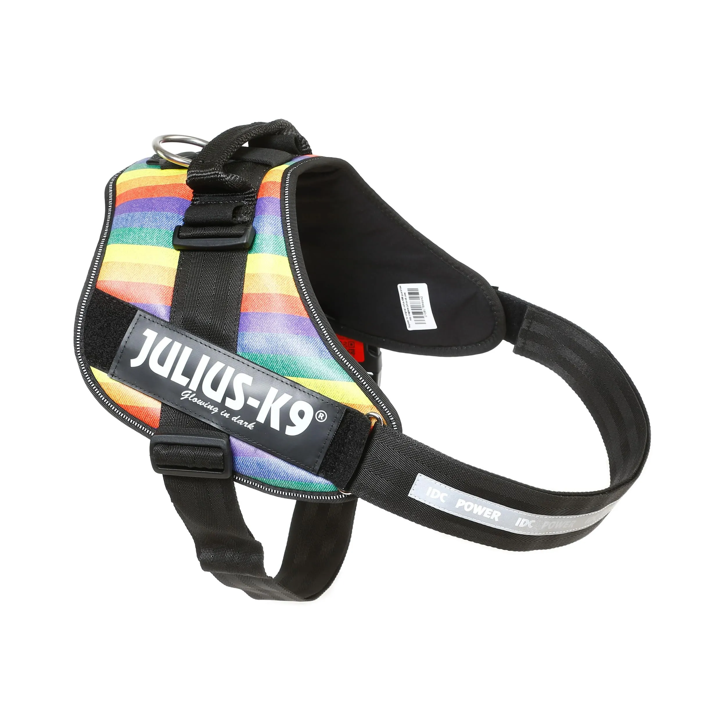 Julius-K9 IDC Power Harness, Size 4, Arcobaleno - pelle artificiale - immagine 3