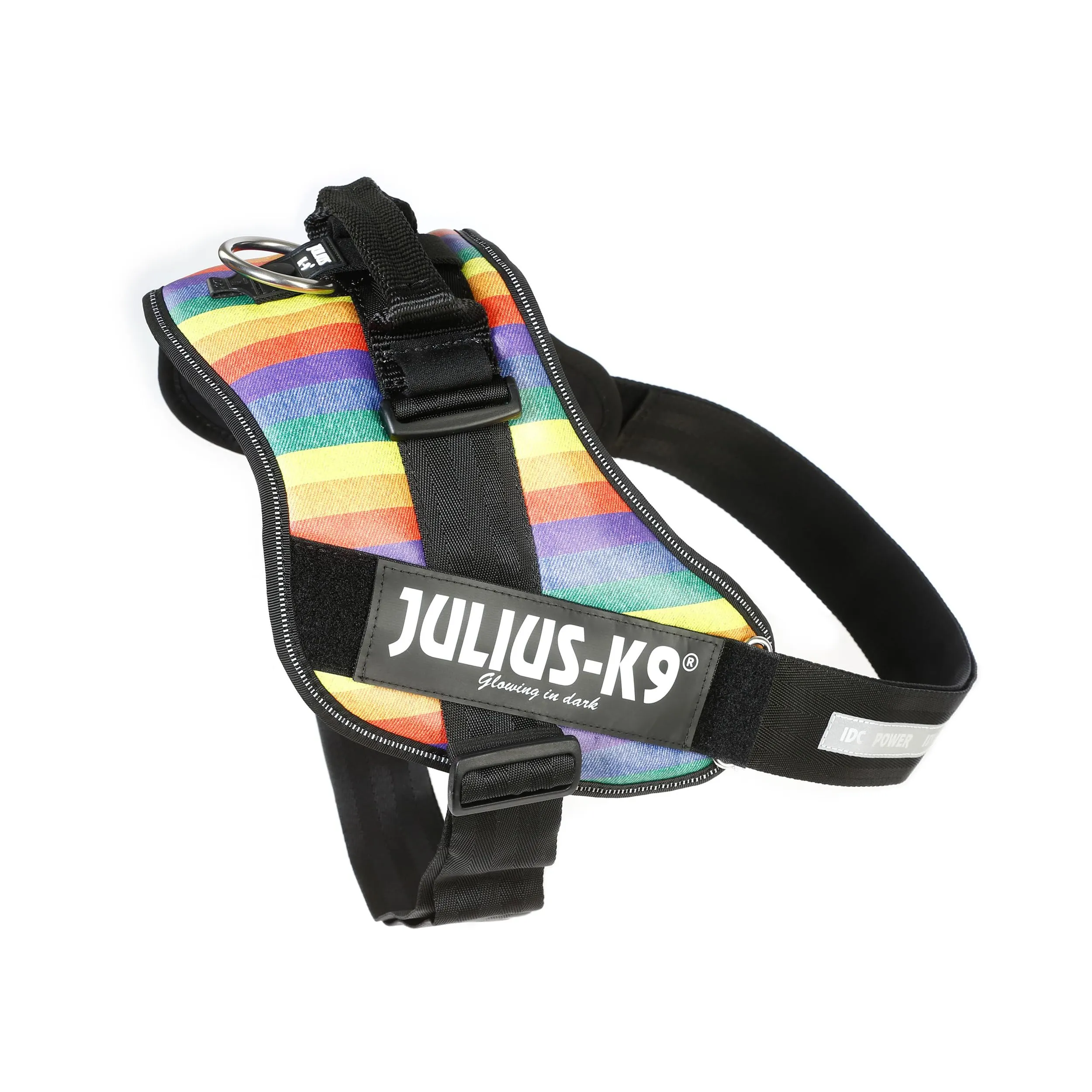 Julius-K9 IDC Power Harness, Size 4, Arcobaleno - pelle artificiale - immagine 4