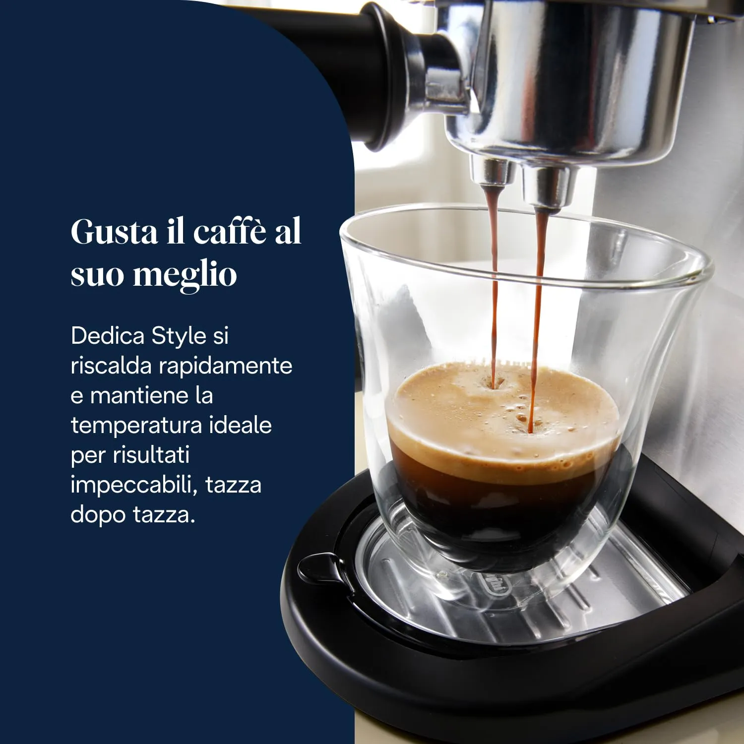 De'Longhi Dedica Style Perfetto Macchina da Caffè Espresso EC685.M, Argento - immagine 3