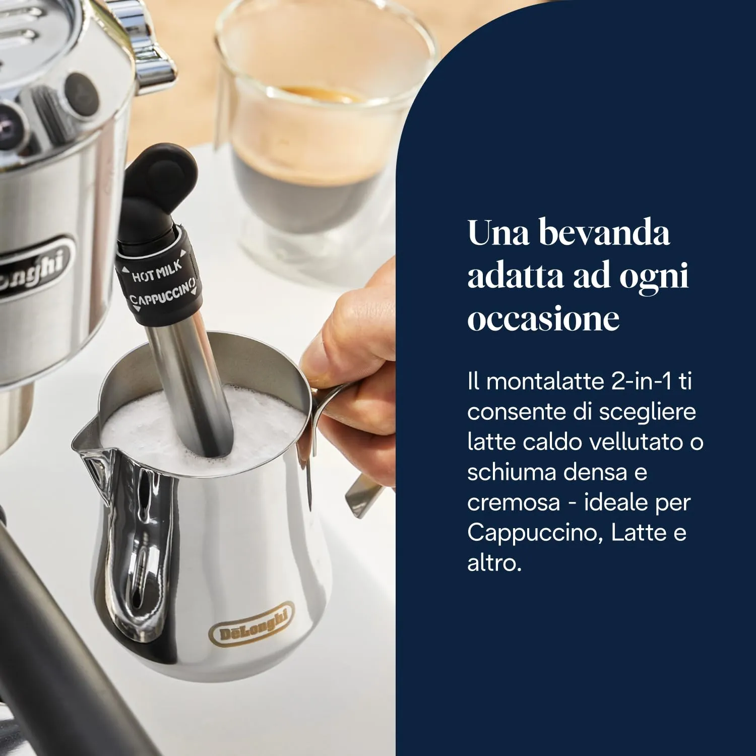 De'Longhi Dedica Style Perfetto Macchina da Caffè Espresso EC685.M, Argento - immagine 6
