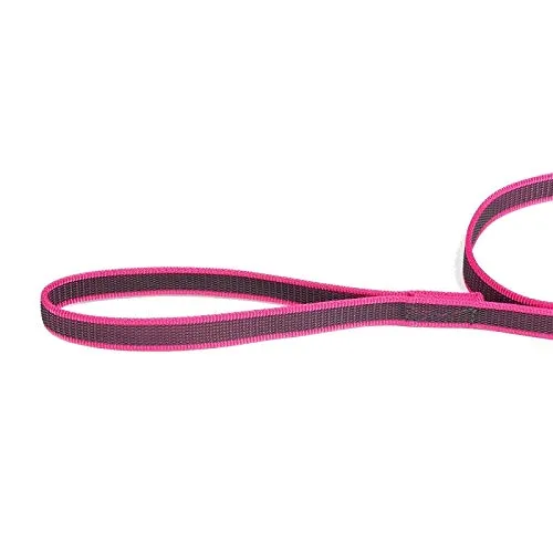 Julius-K9 Color & Gray Super Presa Guinzaglio Con Manico, 14 mm x 1.2 m, Rosa - immagine 3