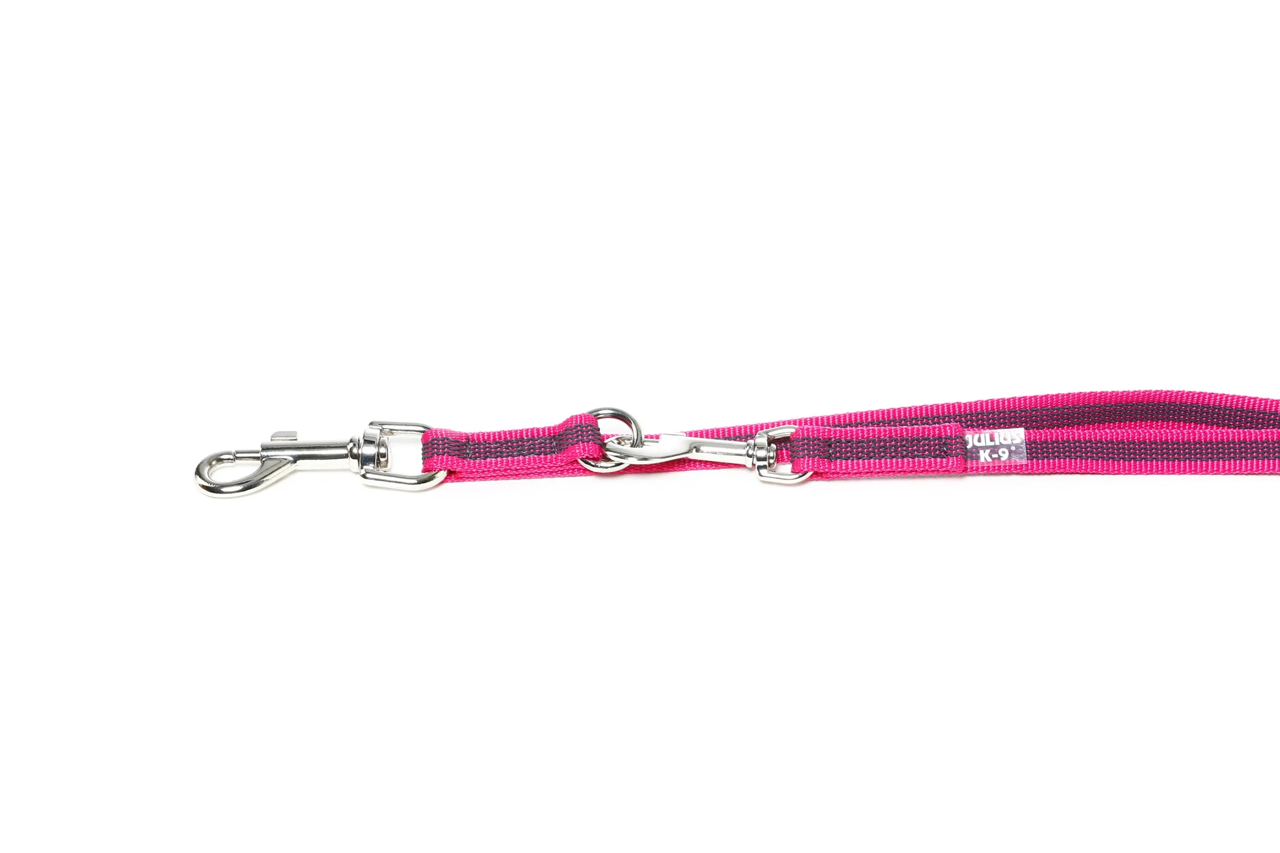 Julius-K9 Color & Gray Guinzaglio Regolabile, 14 mm x 2.2 m, Rosa - immagine 5