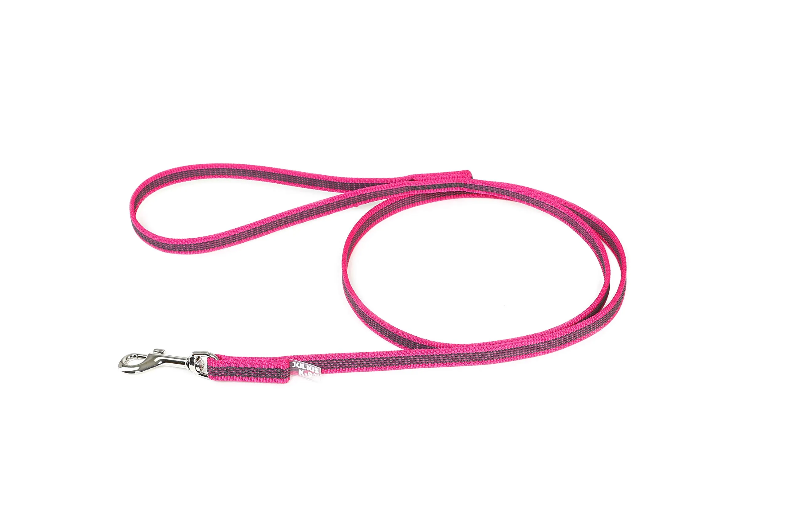 Julius-K9 Super Presa Guinzaglio Con Manico, 14 mm x 2 m, Rosa - immagine 2
