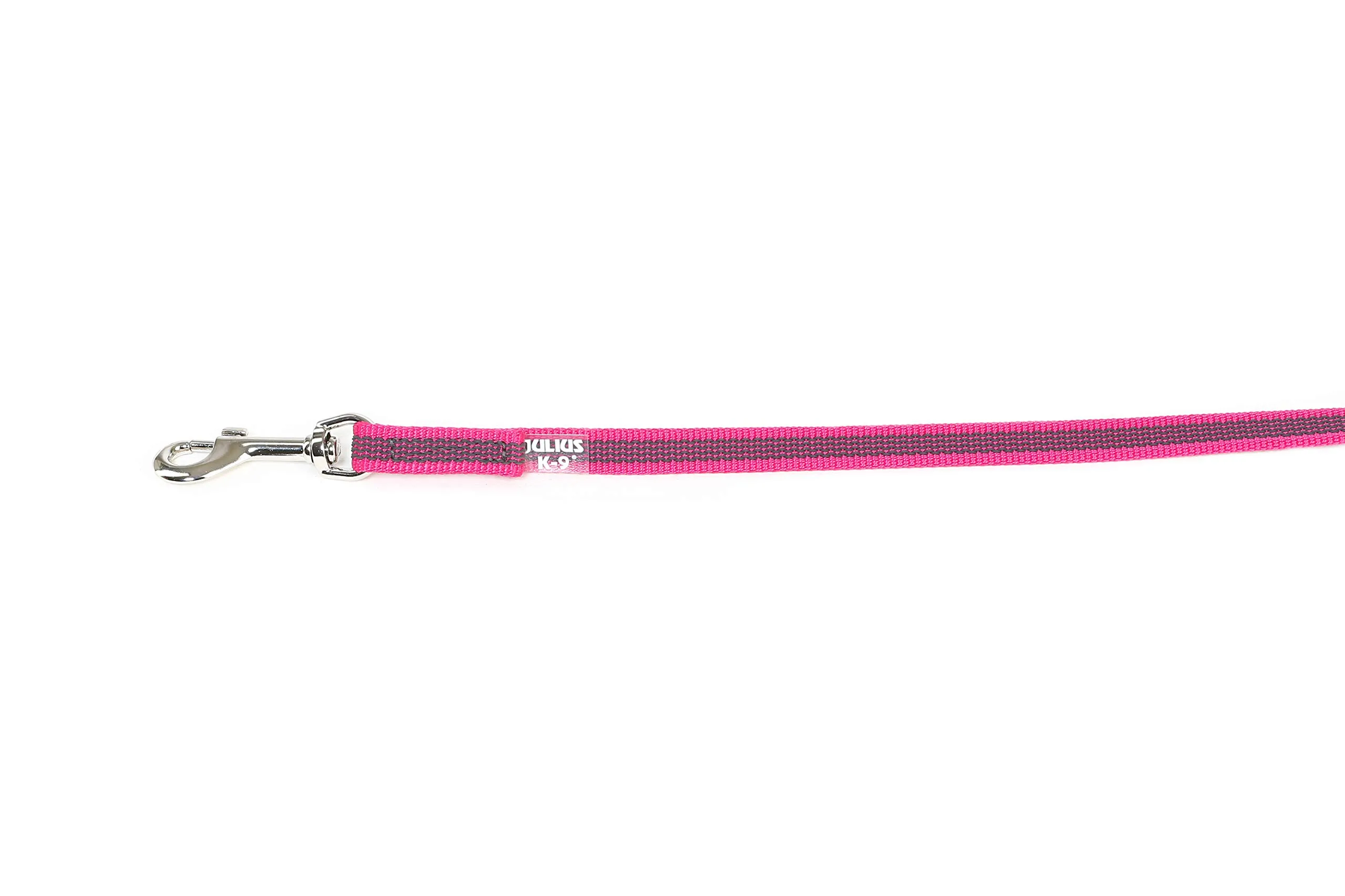 Julius-K9 Super Presa Guinzaglio Con Manico, 14 mm x 2 m, Rosa - immagine 3