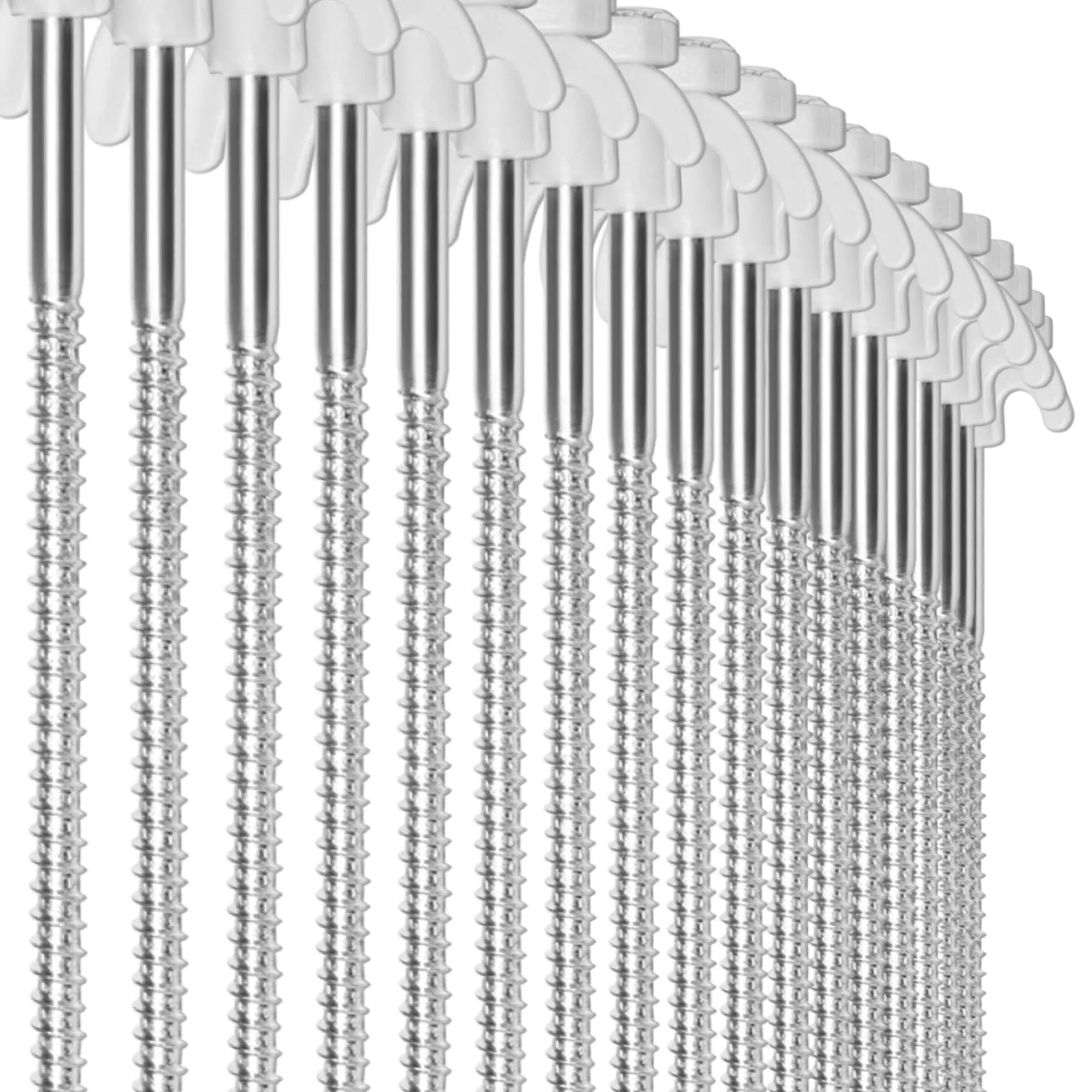 com-four Picchetti per tenda a vite in acciaio, 20 pezzi, 220x7mm - immagine 7