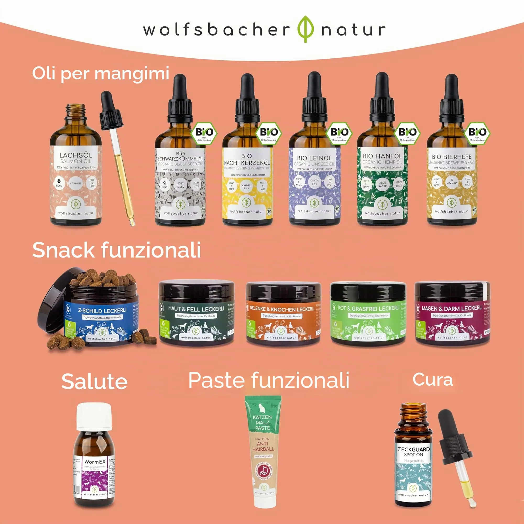 Wolfsbacher Olio di salmone Plus con olio di alghe per cani e gatti, 1 litro - immagine 6