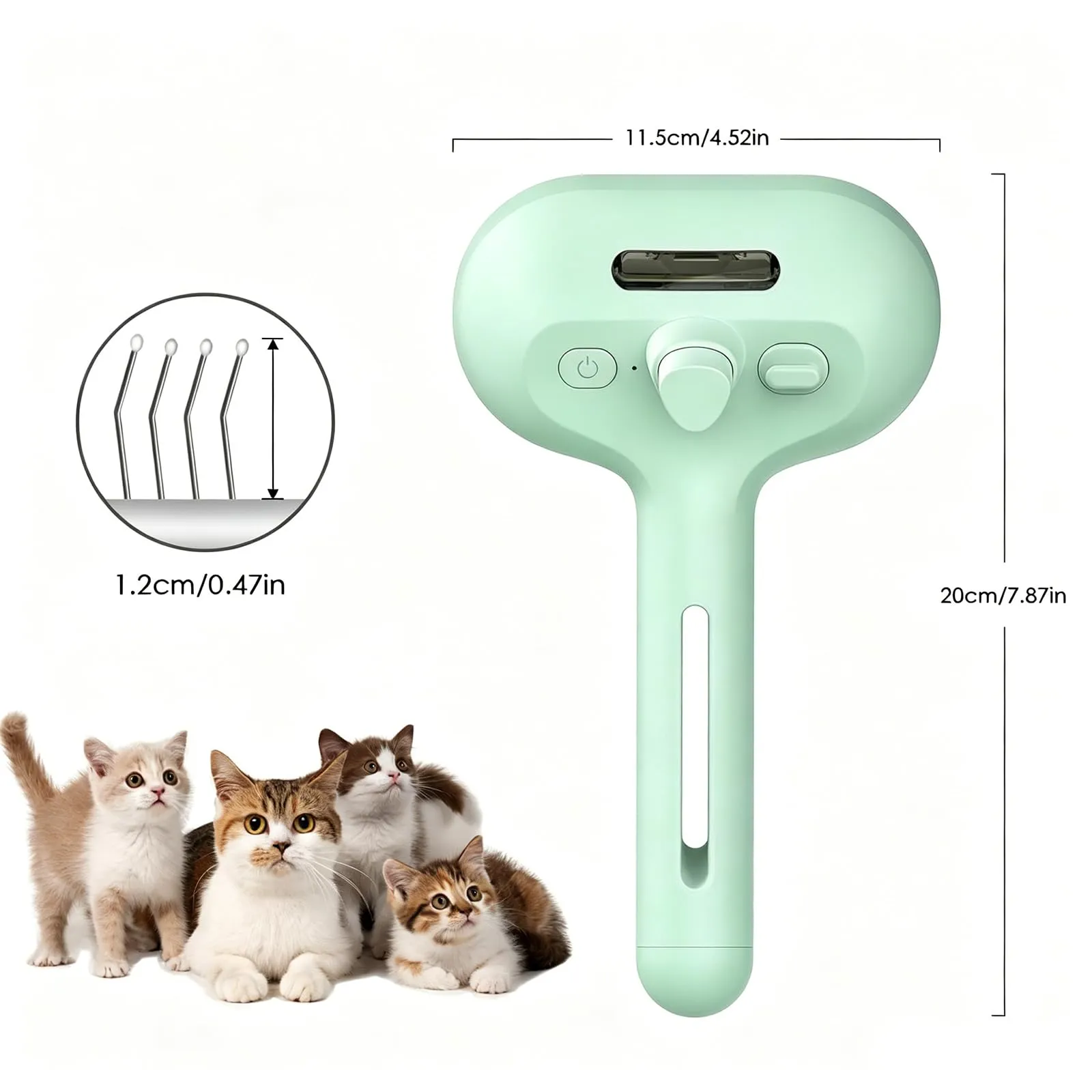 Oskuglin Spazzola Vapore Freddo 3-in-1 per Cani e Gatti - immagine 5