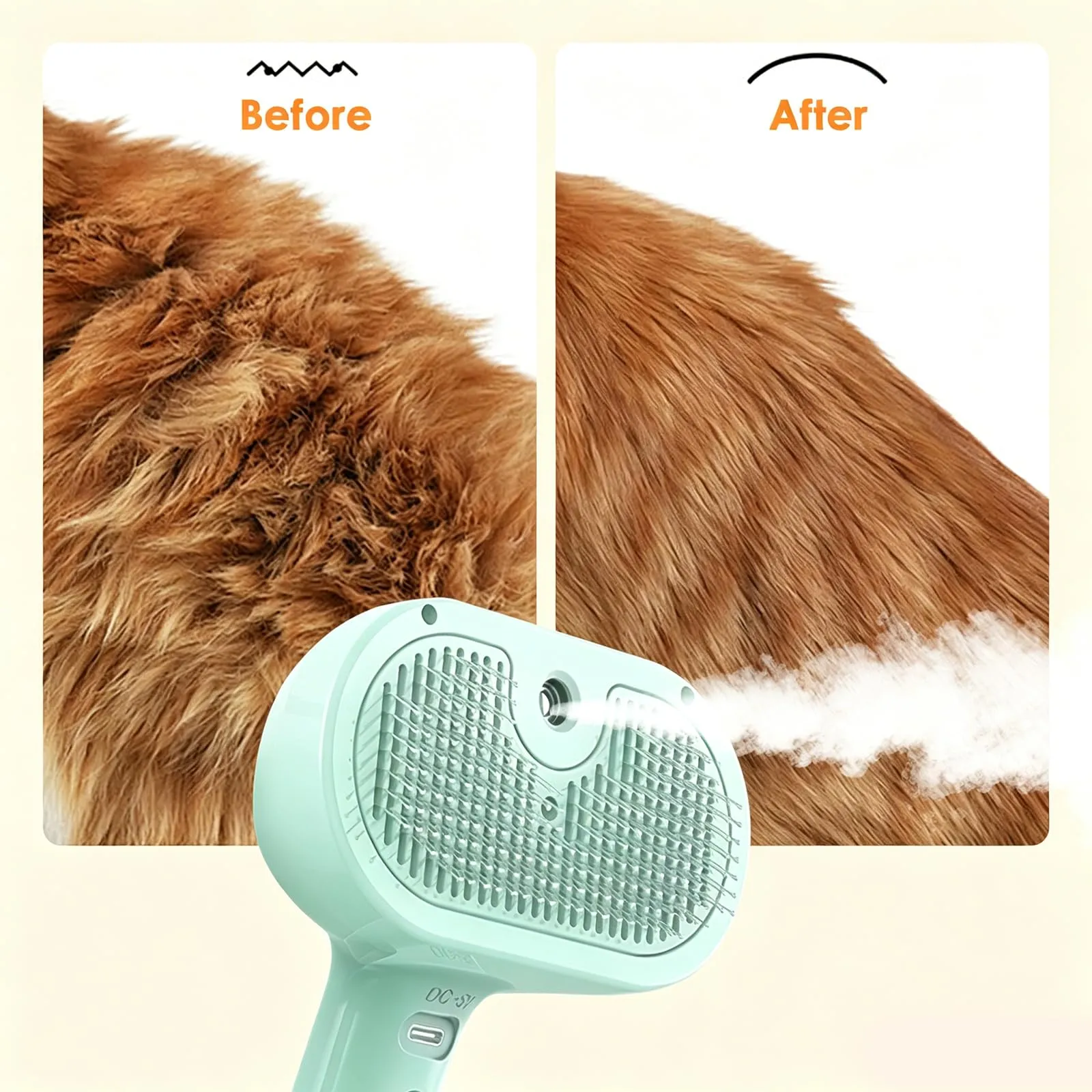 Oskuglin Spazzola Vapore Freddo 3-in-1 per Cani e Gatti - immagine 7