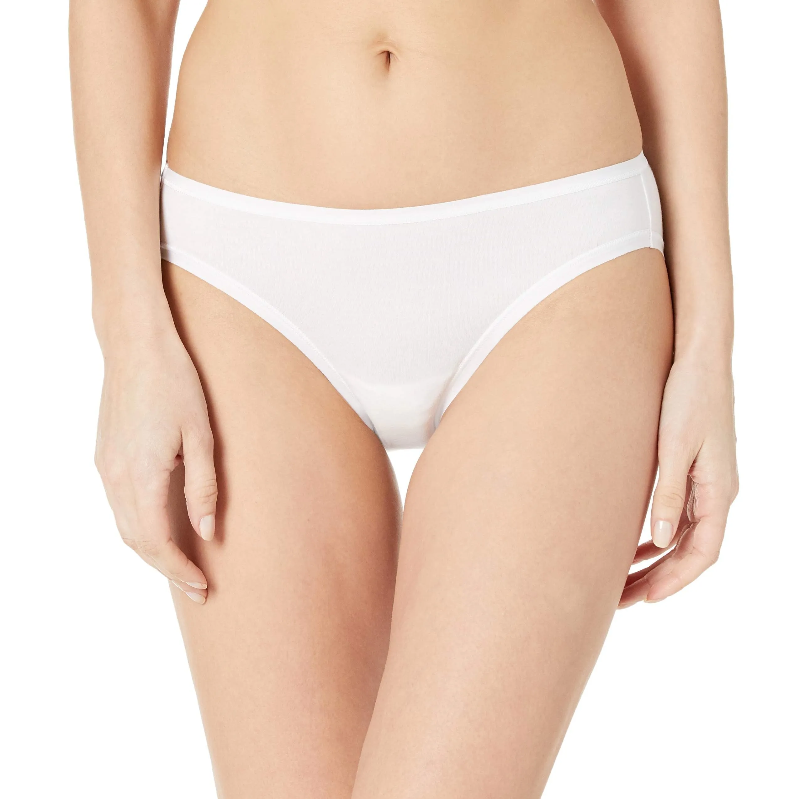 Amazon Essentials Slip Bikini in Cotone, Pacco da 6, Bianco, 48 - immagine 2