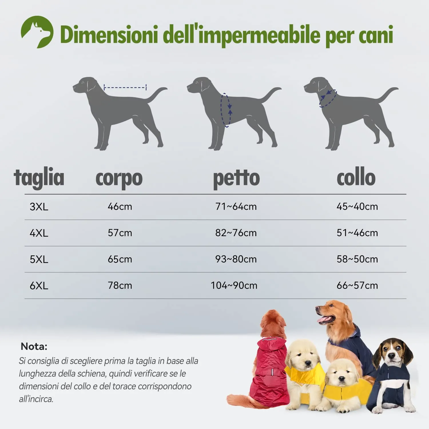 Zellar Impermeabile per Cani con Cappuccio, Foro per Colletto e Strisce Riflettenti, Rosso, Taglia 3XL - immagine 5