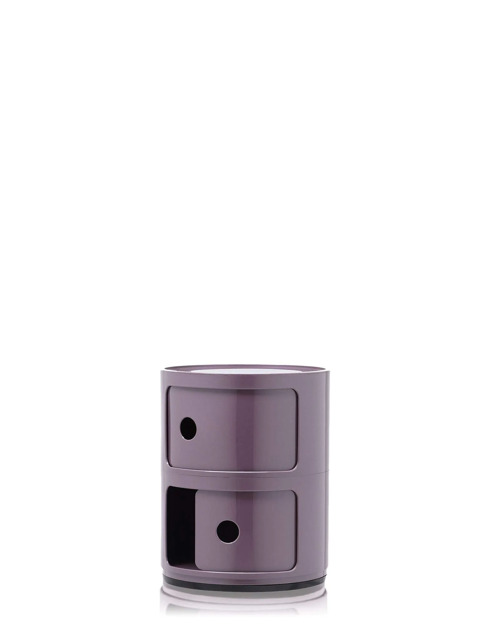 Kartell Componibili Contenitore 2 Elementi, Base Tonda, ABS, Viola, 32 x 32 x 40 cm - immagine 3