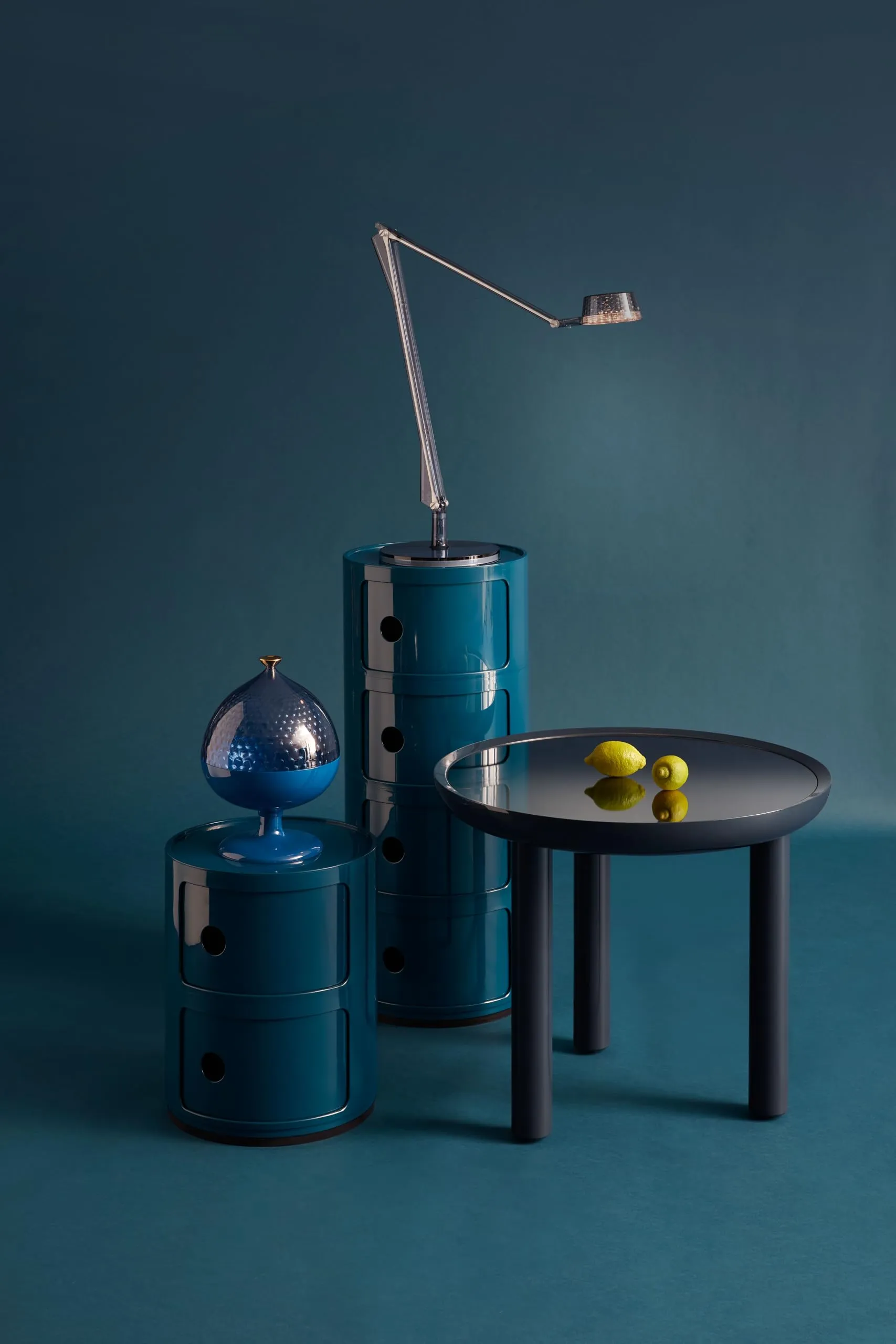 Kartell Componibili Contenitore 2 Elementi, Blu, 32 x 32 x 40 cm - immagine 5