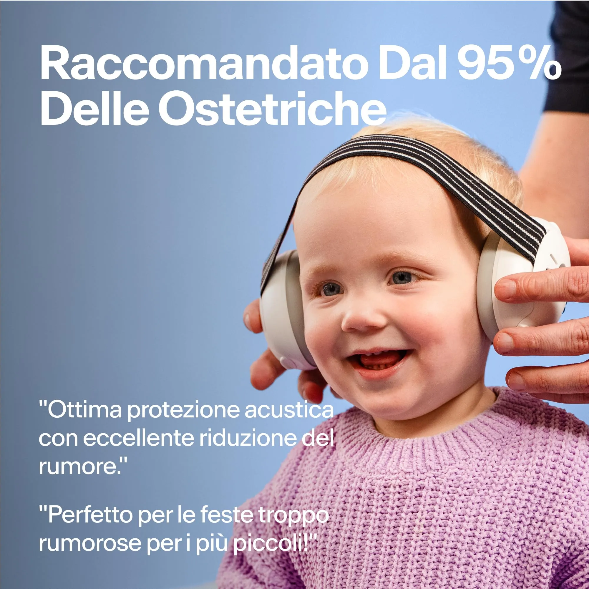 Alpine Muffy Baby Cuffie antirumore per neonati e bambini fino a 36 mesi, Blu - immagine 4