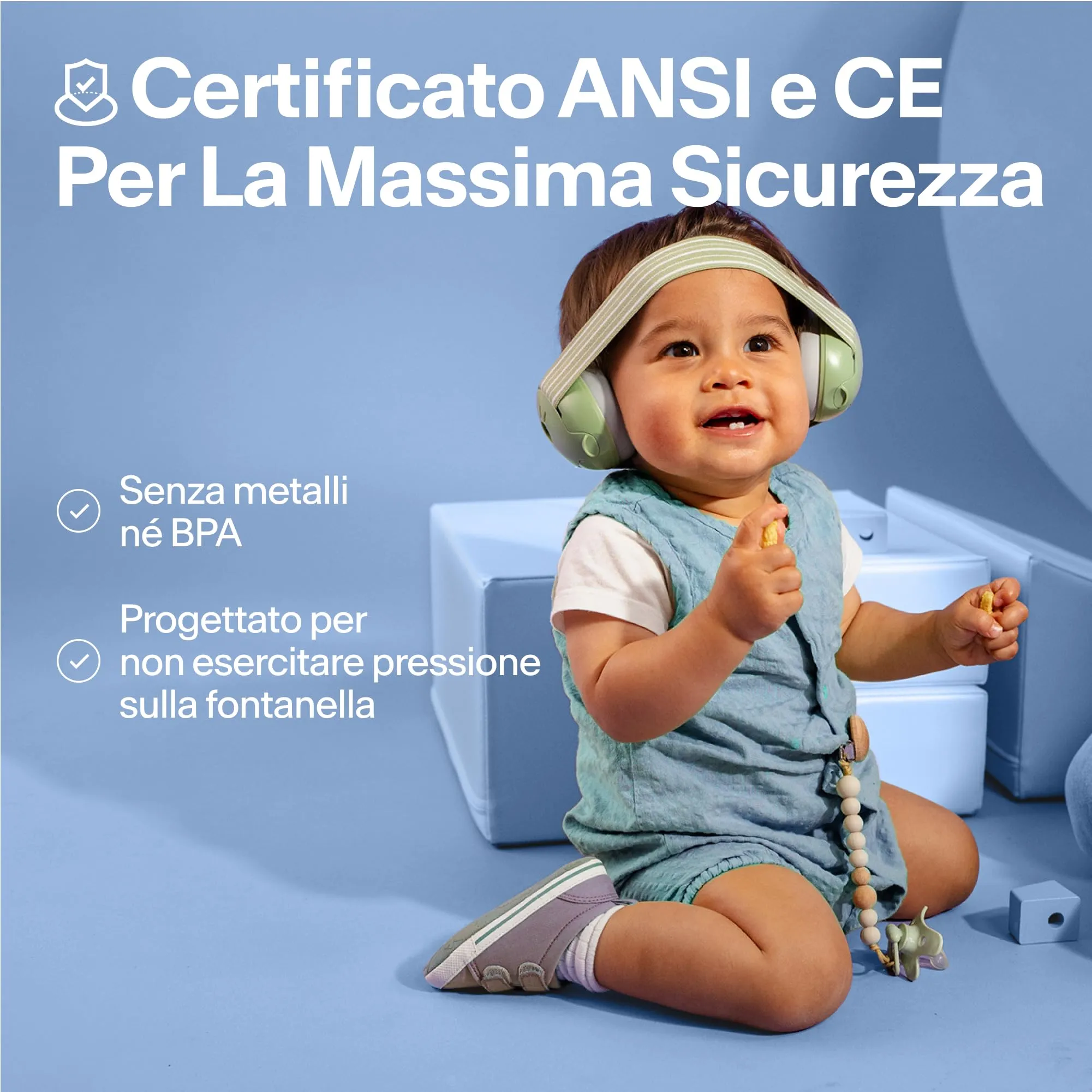 Alpine Muffy Baby Cuffie antirumore per neonati e bambini fino a 36 mesi, Blu - immagine 5